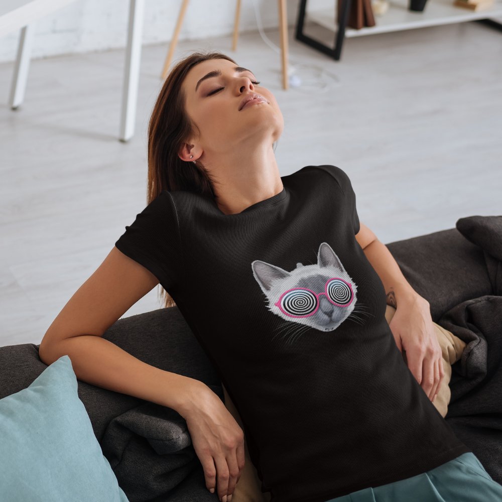 Trippy Cat Short-Sleeve Unisex T-Shirt - BeExtra! Apparel & More