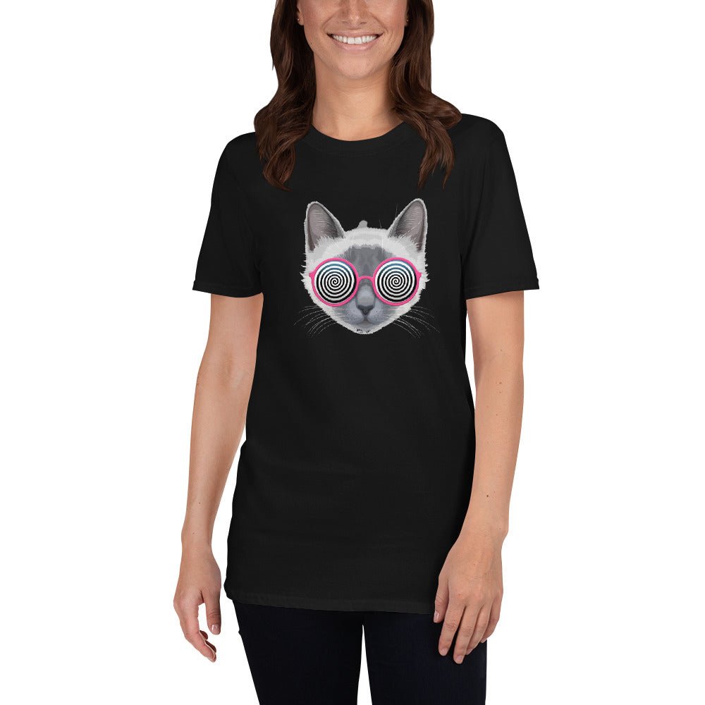 Trippy Cat Short-Sleeve Unisex T-Shirt - BeExtra! Apparel & More