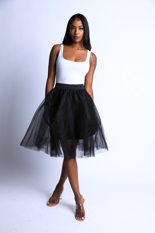 Women's Layered Knee Length Tutu Skirt - BeExtra! Apparel & More