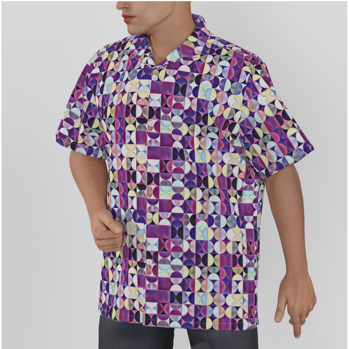 Vacation Purple Men's Hawaiian Shirt