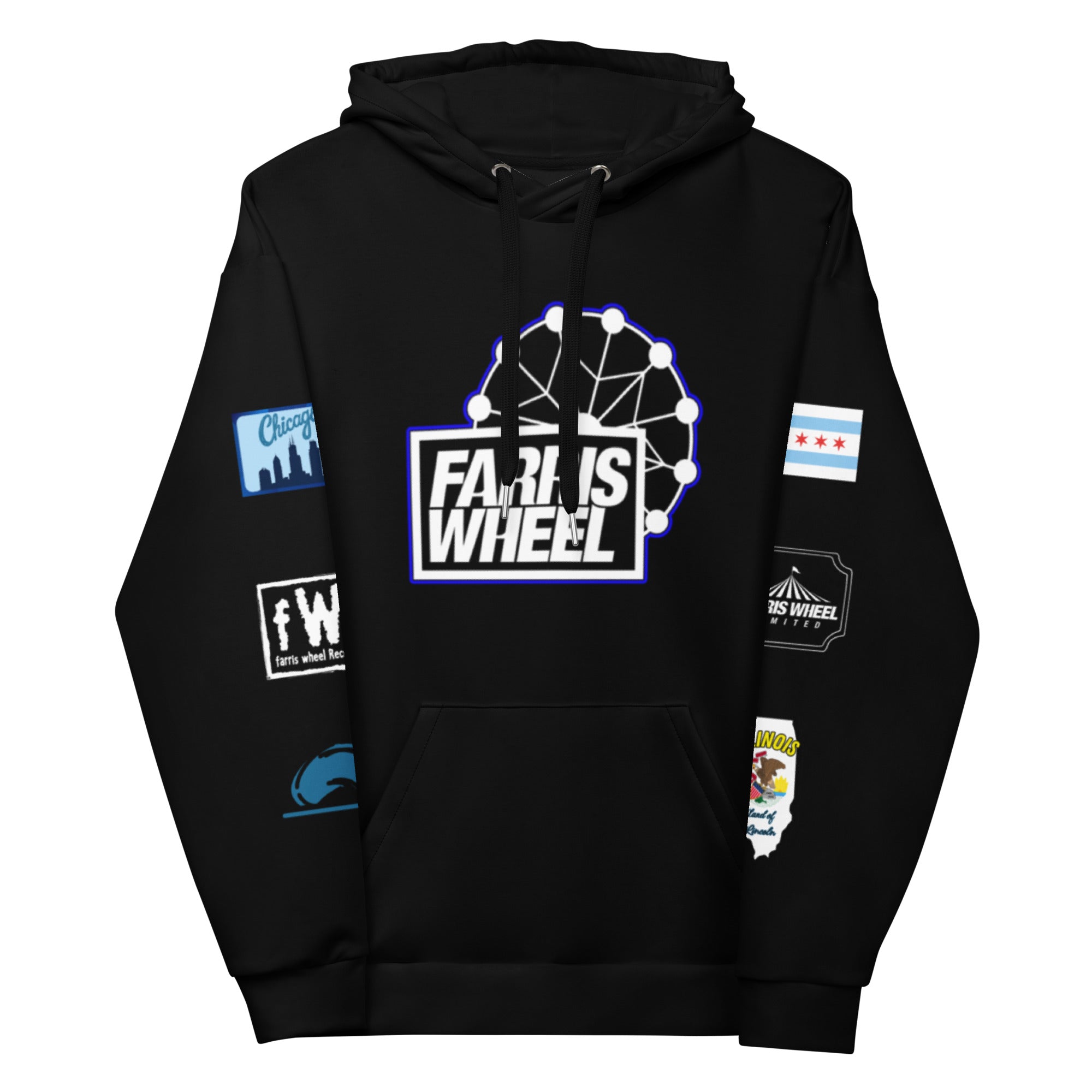 Farris Wheel Chicago Everything Unisex Hoodie