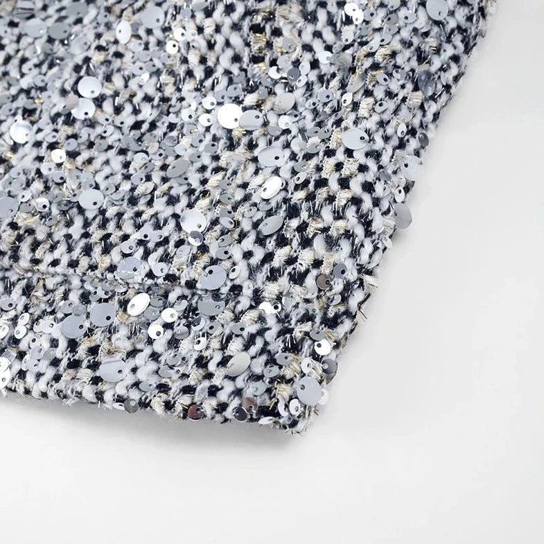 Be Extra! Sequin Shiny Chic Cropped Jacket - BeExtra! Apparel & More