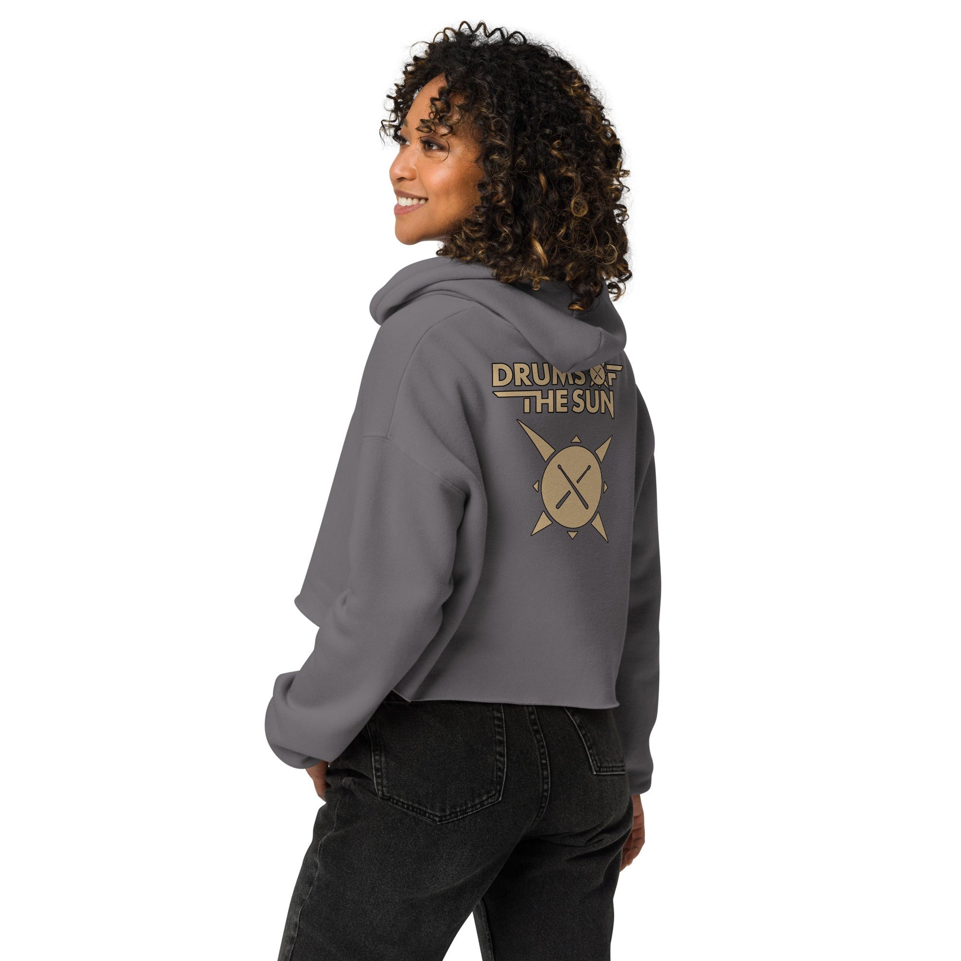 Drums of the Sun Soft Crop Hoodie - BeExtra! Apparel & More
