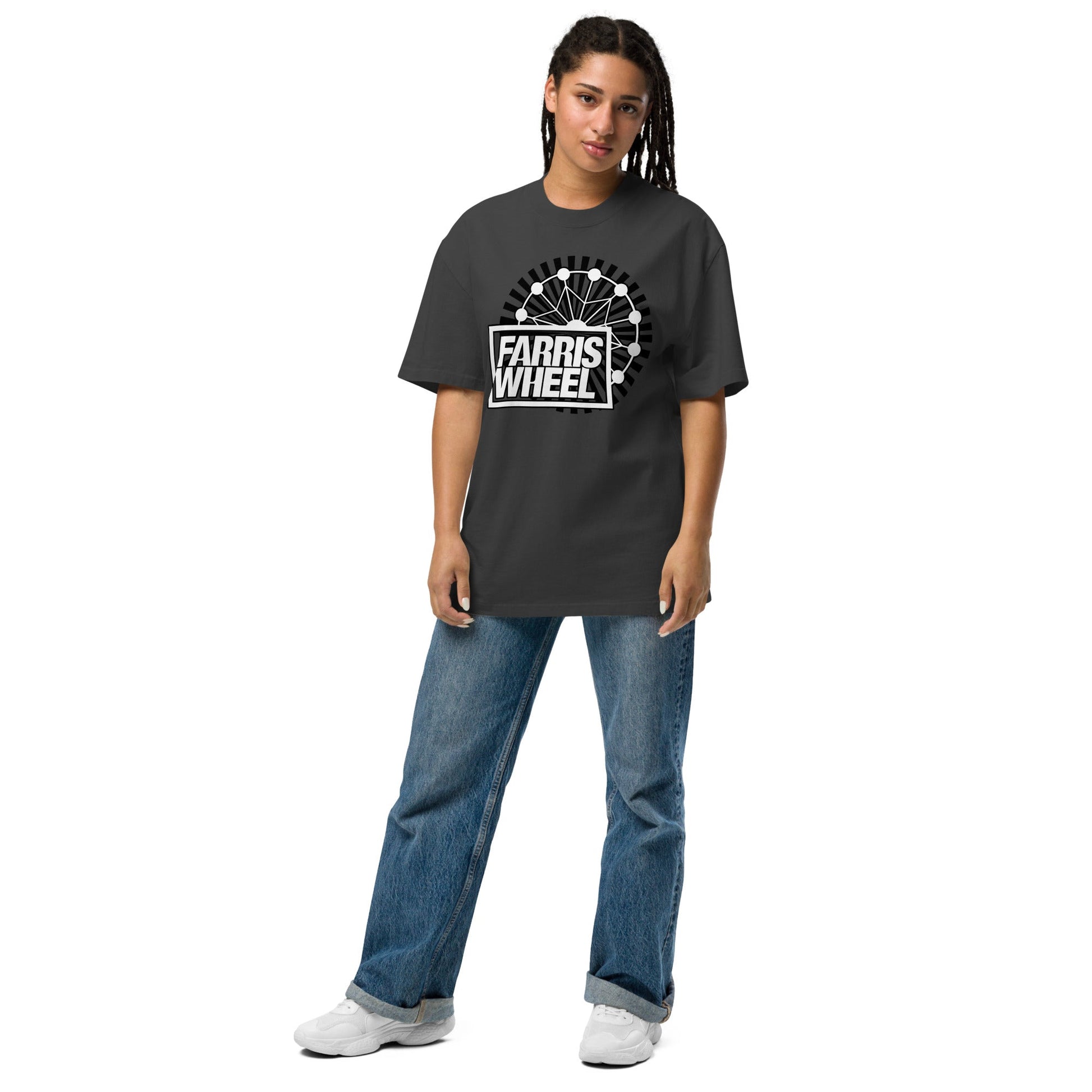 Farris Wheel Oversized Faded T-shirt - BeExtra! Apparel & More