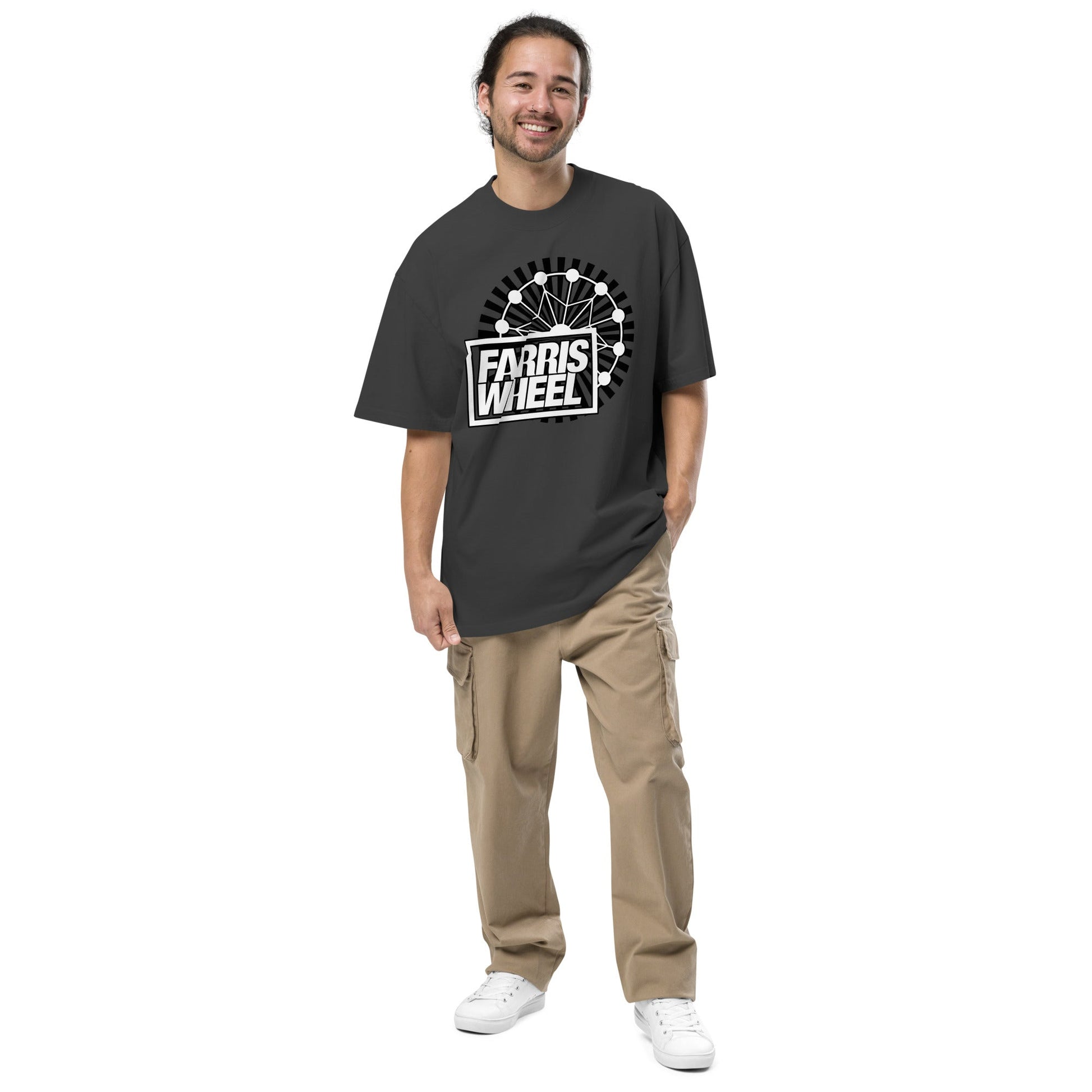 Farris Wheel Oversized Faded T-shirt - BeExtra! Apparel & More