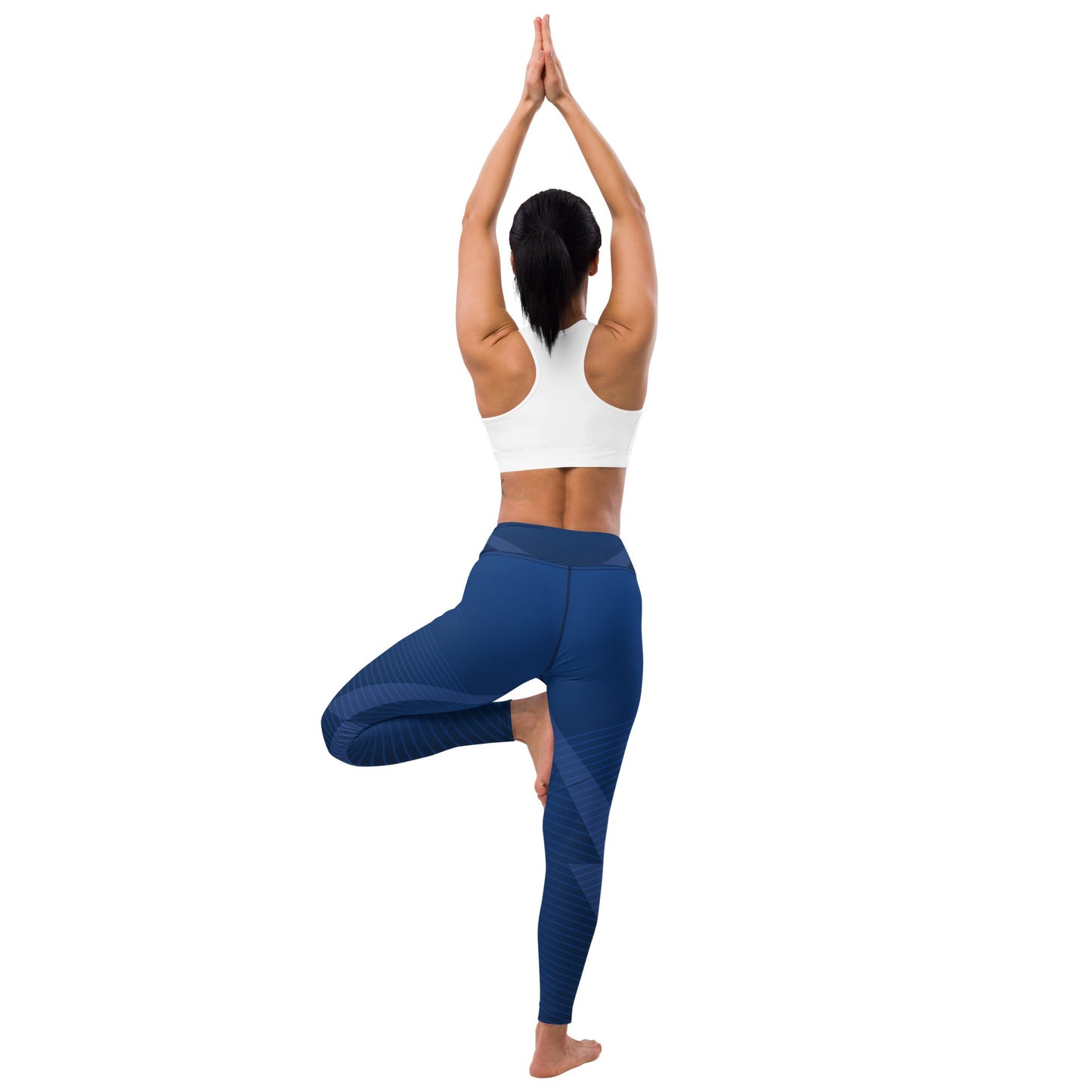 Farris Wheel Women's Yoga Leggings Blue Flex - BeExtra! Apparel & More