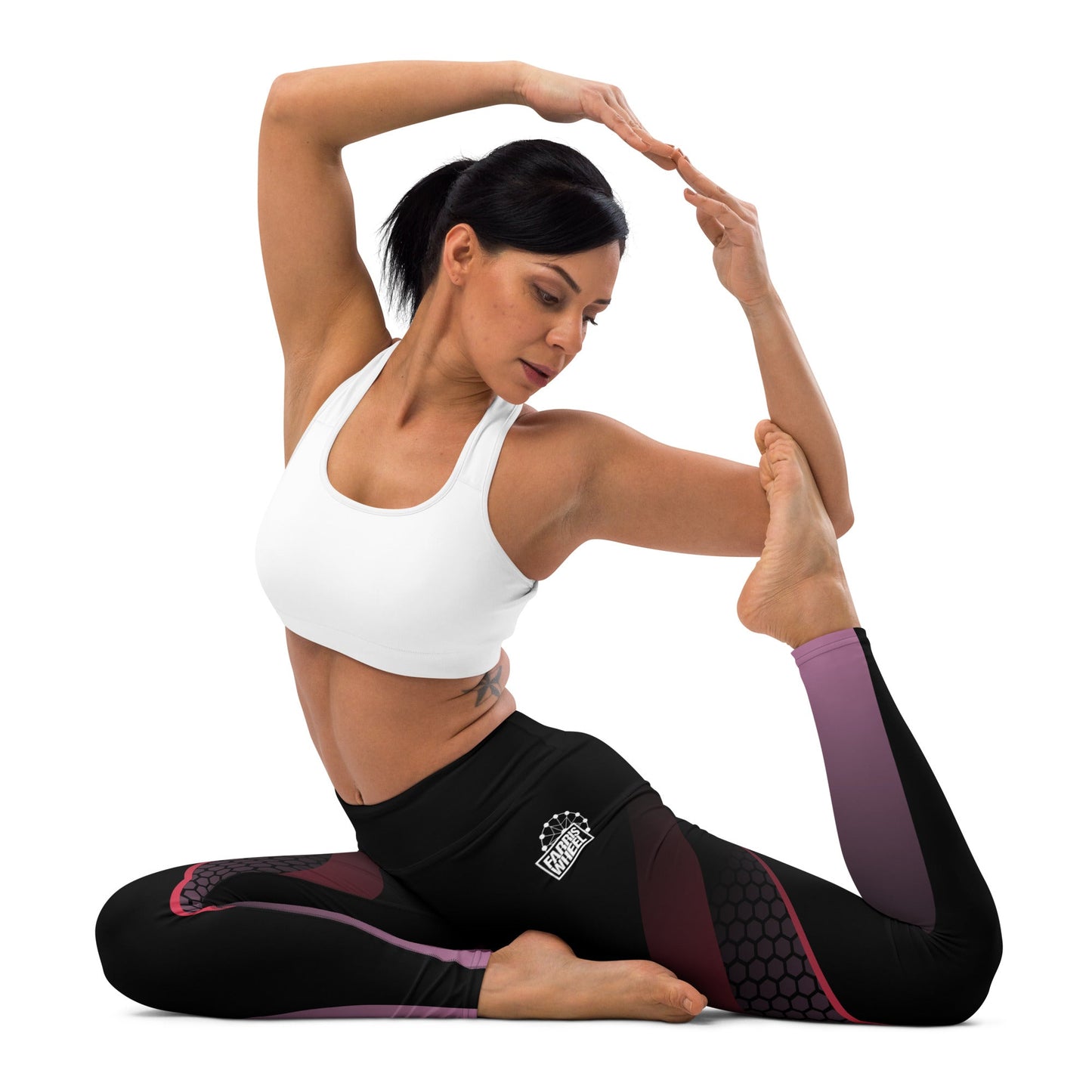 Farris Wheel Women's Yoga Leggings Pink Flex - BeExtra! Apparel & More