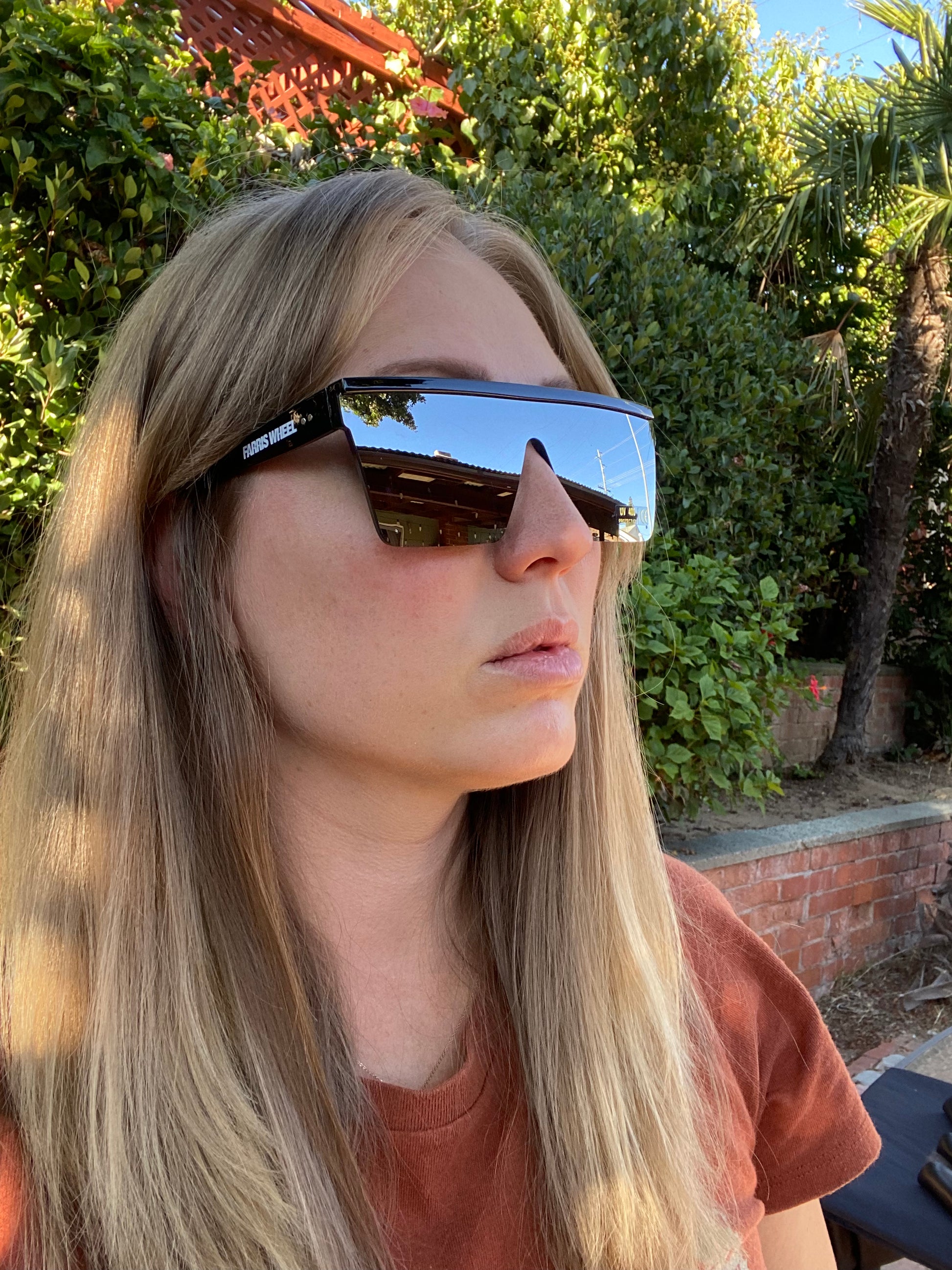 Farris wheel raver sunglasses grey mirror effect