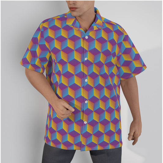 Kaleidoscope Men's Hawaiian Shirt - BeExtra! Apparel & More