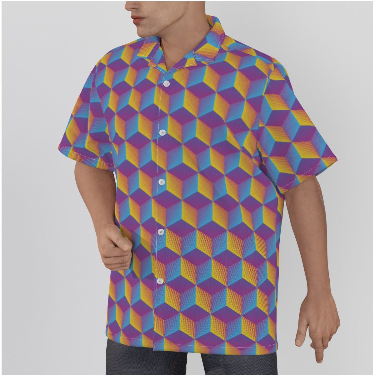 Kaleidoscope Men's Hawaiian Shirt - BeExtra! Apparel & More