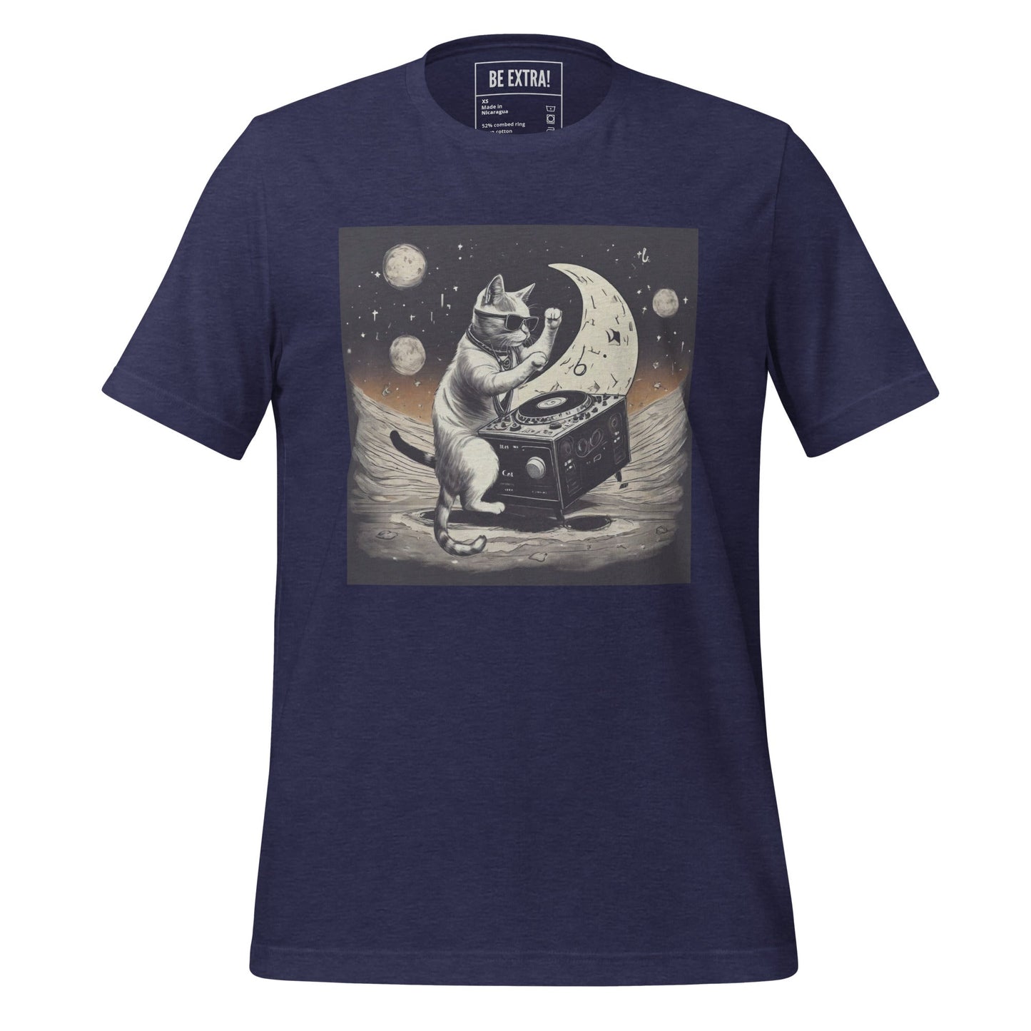 Moon DJ Cat Unisex t-shirt - BeExtra! Apparel & More
