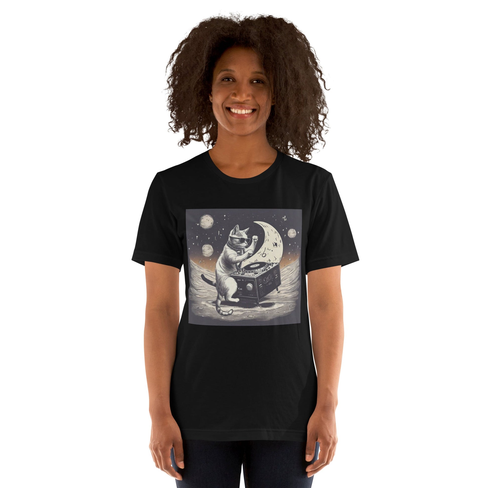Moon DJ Cat Unisex t-shirt - BeExtra! Apparel & More