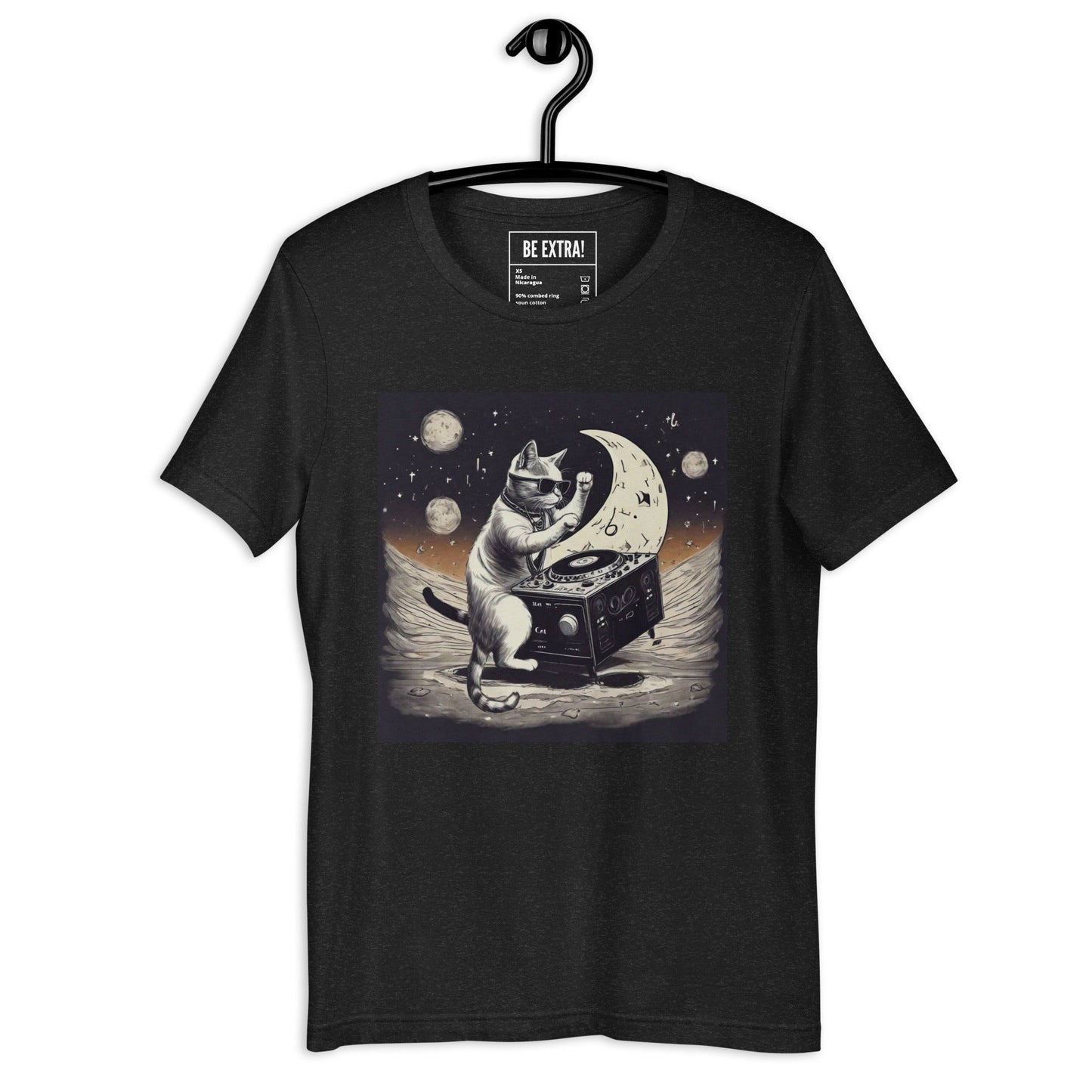 Moon DJ Cat Unisex t-shirt - BeExtra! Apparel & More