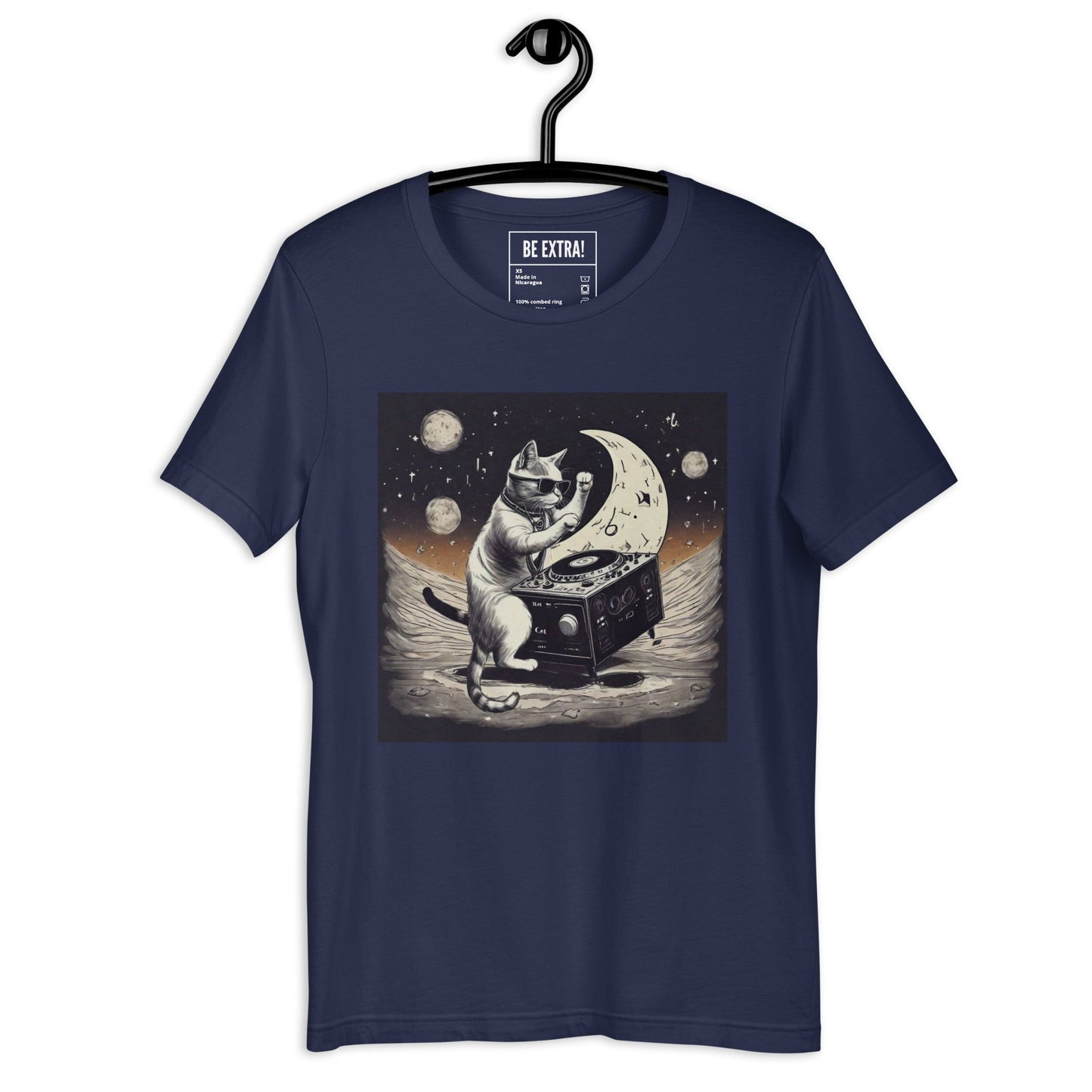 Moon DJ Cat Unisex t-shirt - BeExtra! Apparel & More