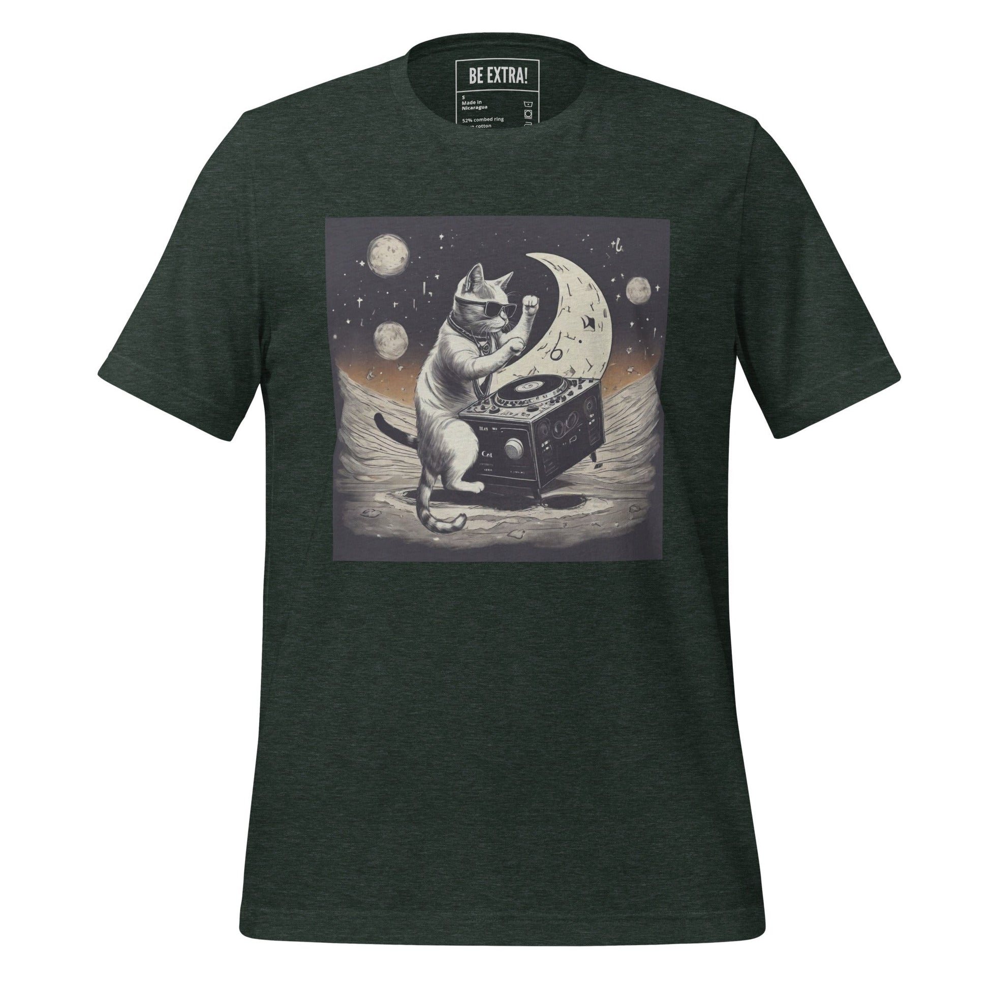 Moon DJ Cat Unisex t-shirt - BeExtra! Apparel & More
