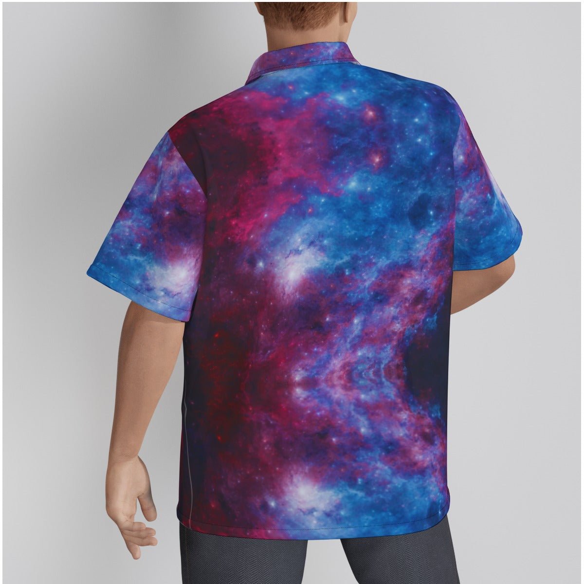 Red Galaxy Men's Hawaiian Shirt - BeExtra! Apparel & More