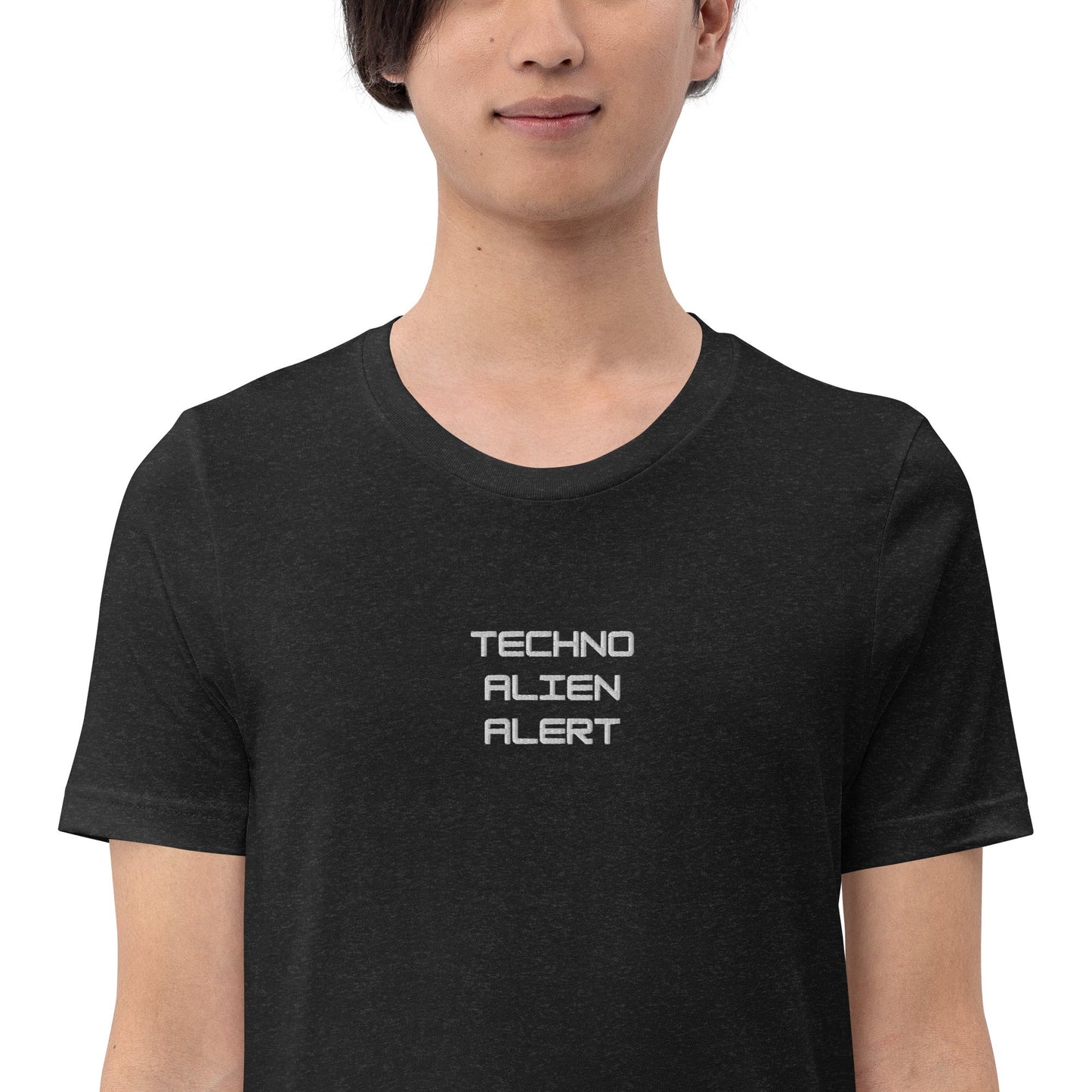 Techno Alien Alert Embroidered Unisex t-shirt - BeExtra! Apparel & More