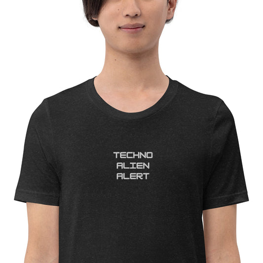 Techno Alien Alert Embroidered Unisex t-shirt - BeExtra! Apparel & More