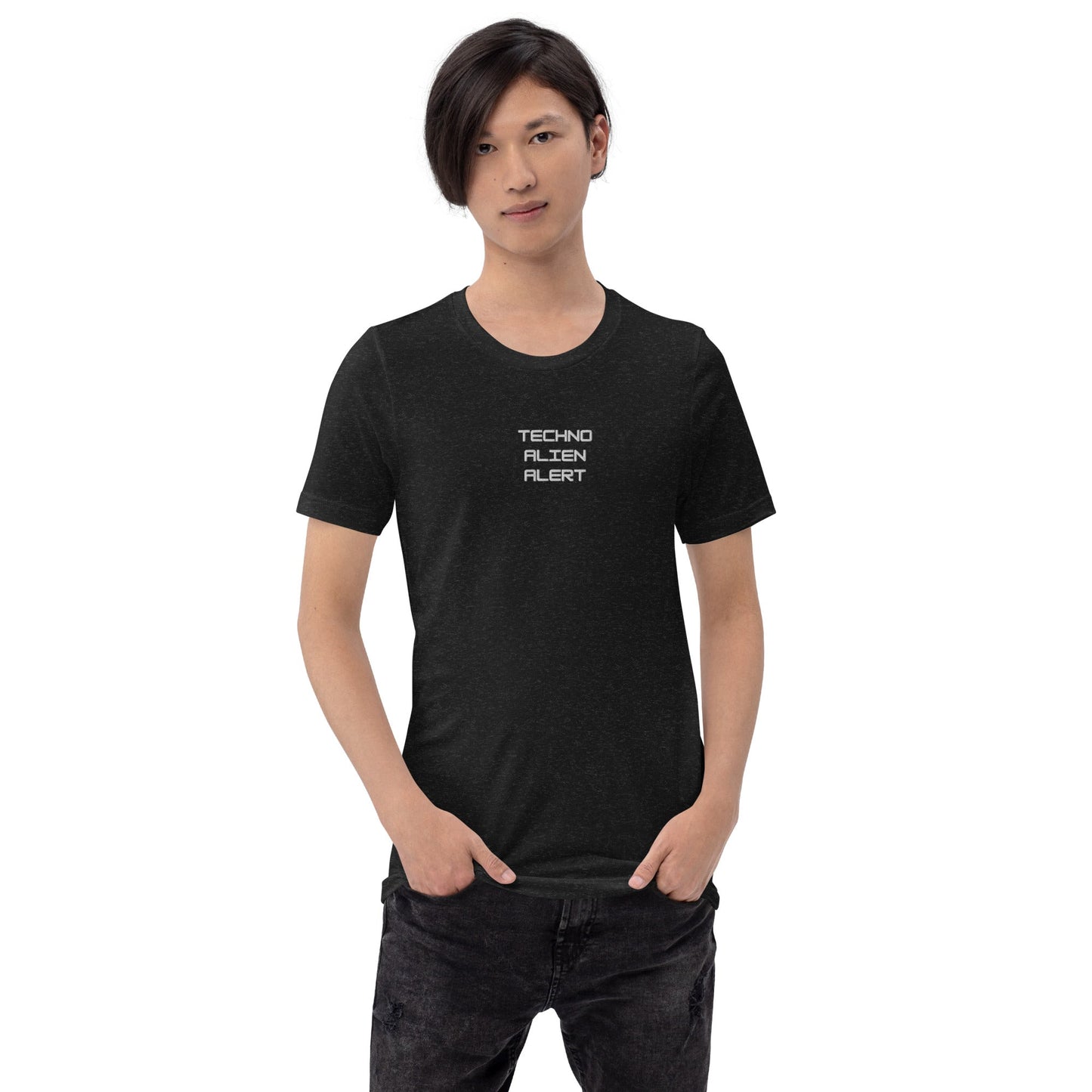 Techno Alien Alert Embroidered Unisex t-shirt - BeExtra! Apparel & More