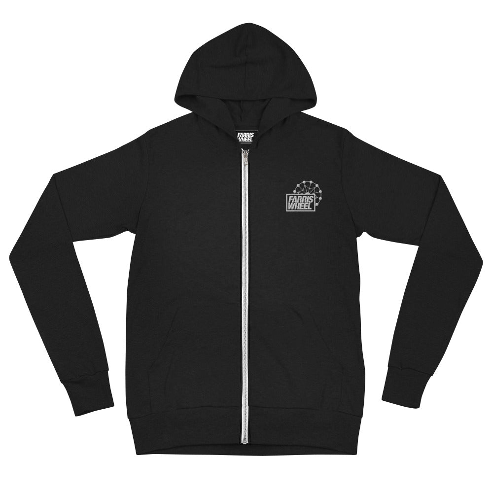 Farris Wheel Lightweight Unisex Zip Hoodie