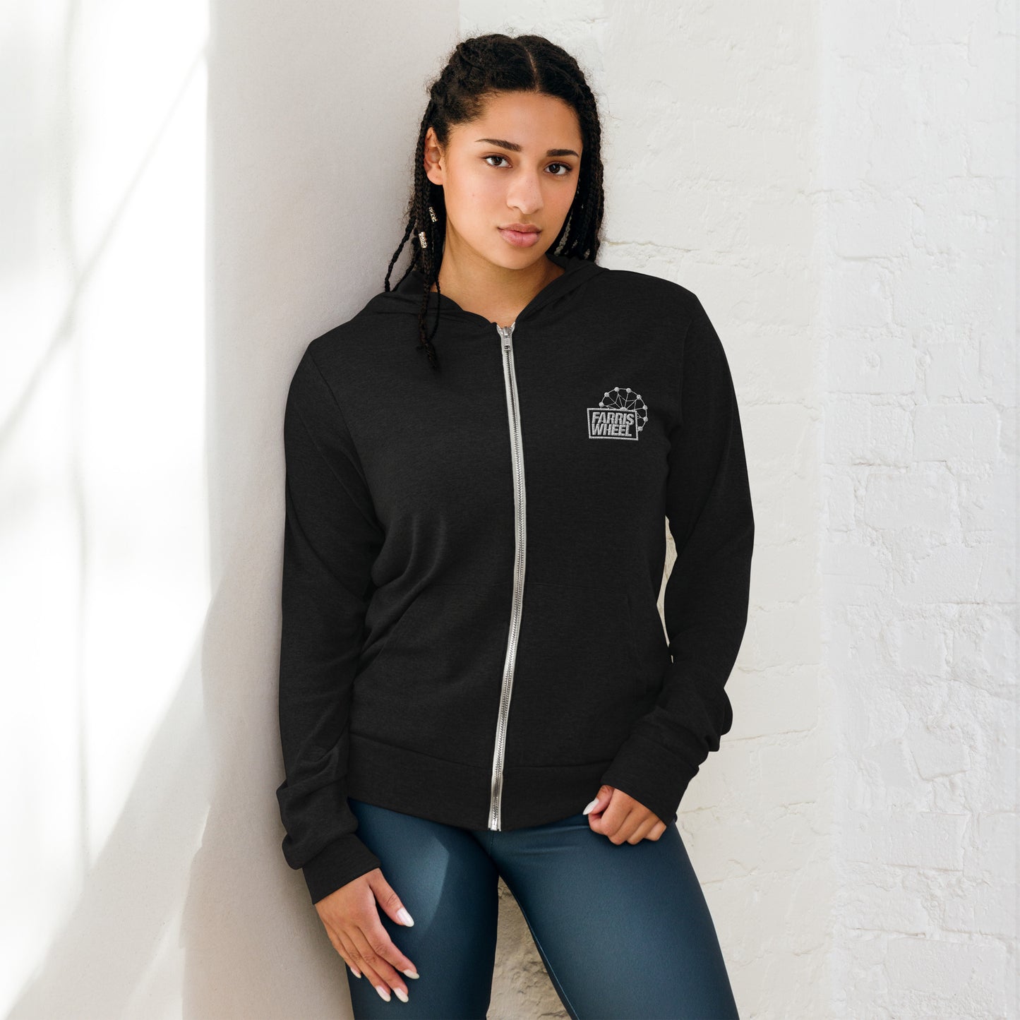 Farris Wheel Lightweight Unisex Zip Hoodie