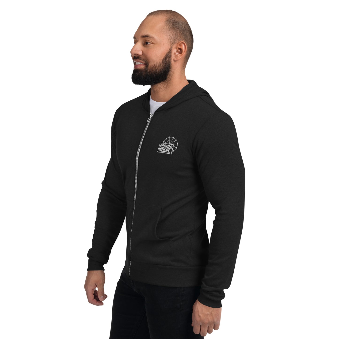 Farris Wheel Lightweight Unisex Zip Hoodie