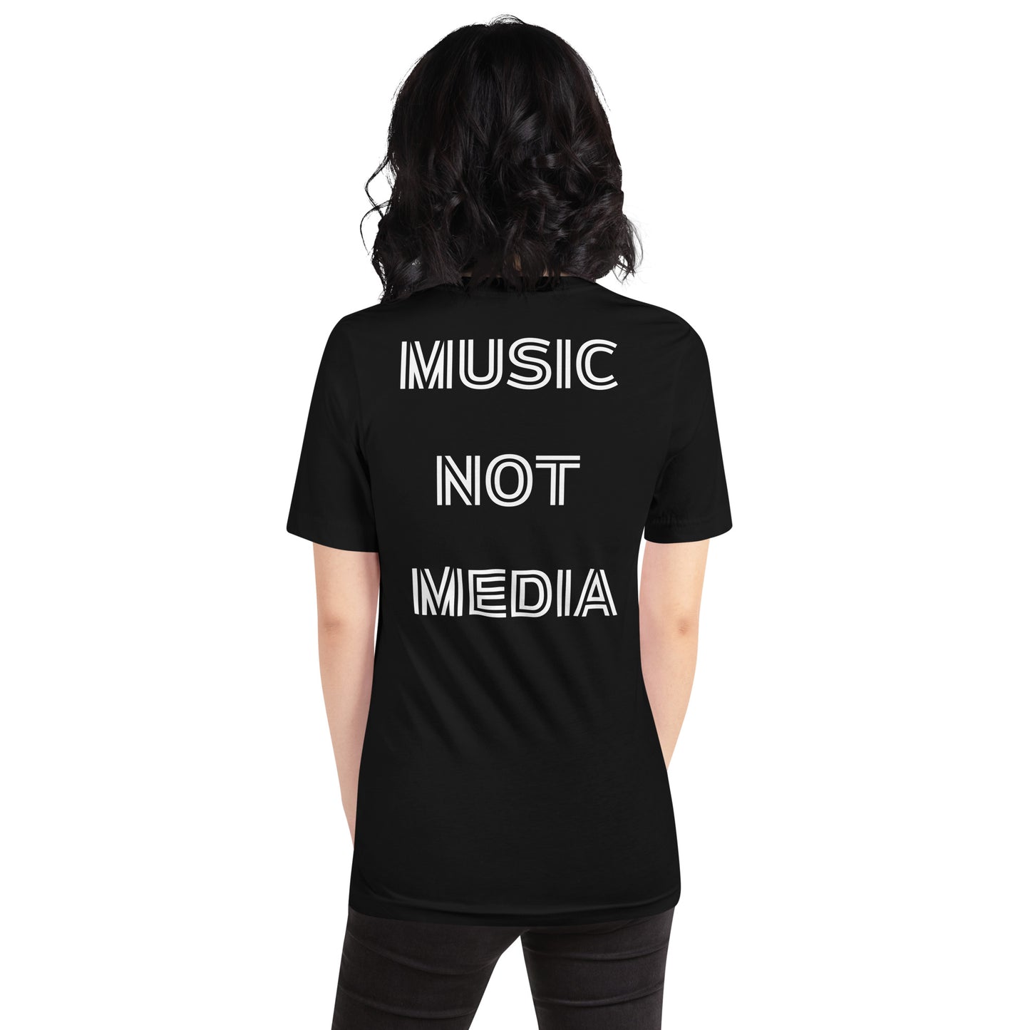 fWr Music Not Media Unisex t-shirt