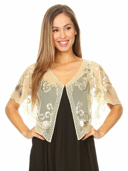 Deco Sequin Cover-Up Shawl