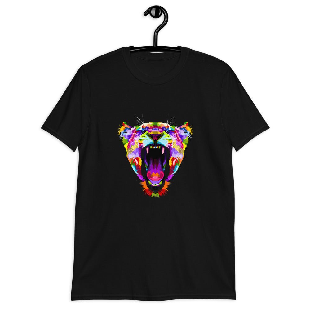 Angry Lion Short-Sleeve Unisex T-Shirt - BeExtra! Apparel & More