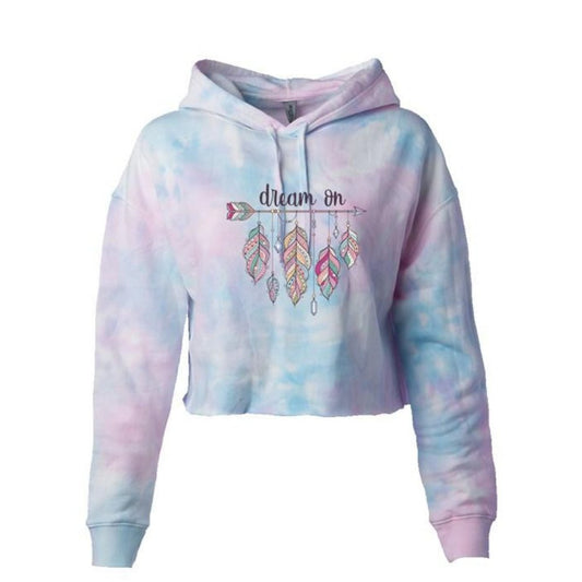 Be Extra! Dream On Tie Dye Cropped Soft Hoodie - BeExtra! Apparel & More