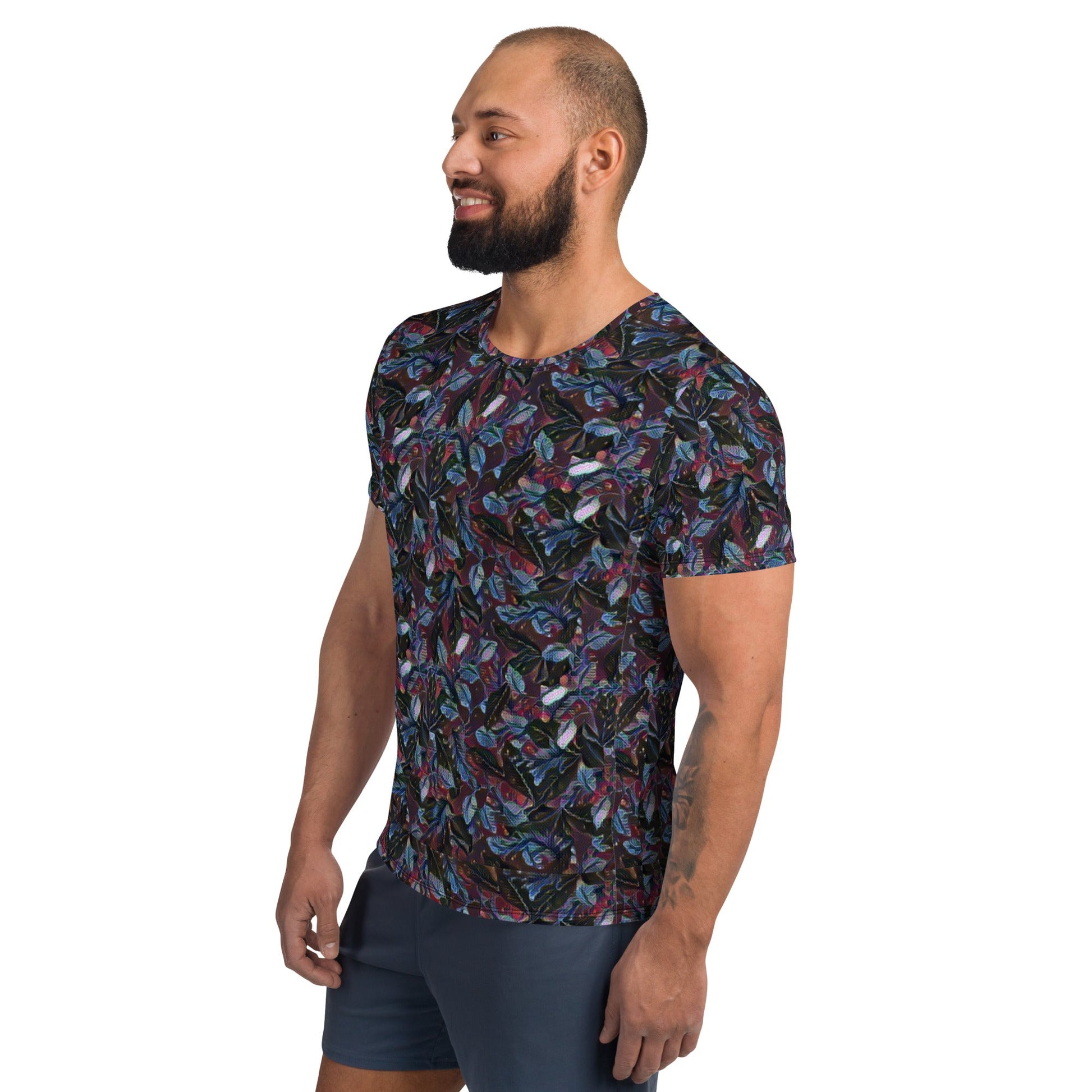 Be Extra Floral Men's Athletic T-shirt - BeExtra! Apparel & More