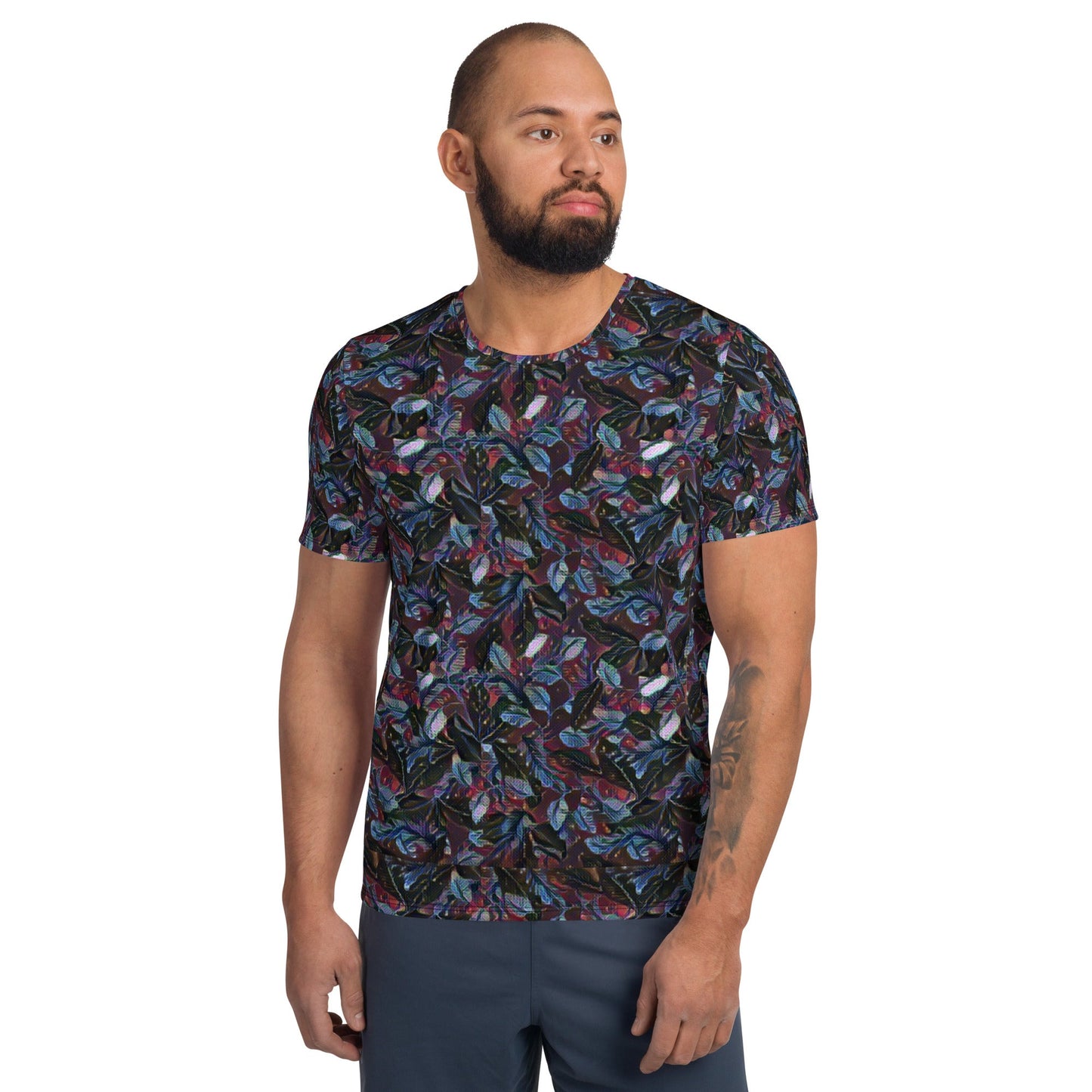 Be Extra Floral Men's Athletic T-shirt - BeExtra! Apparel & More