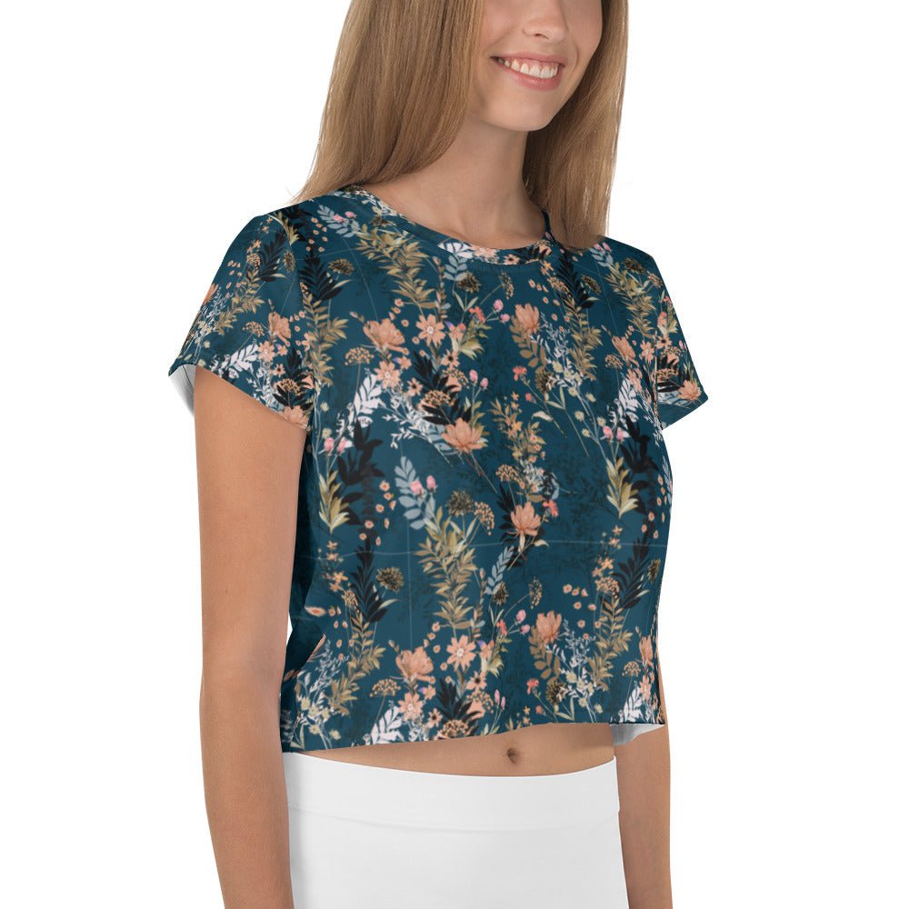 Be Extra! Floral Print Women's Crop Tee - BeExtra! Apparel & More