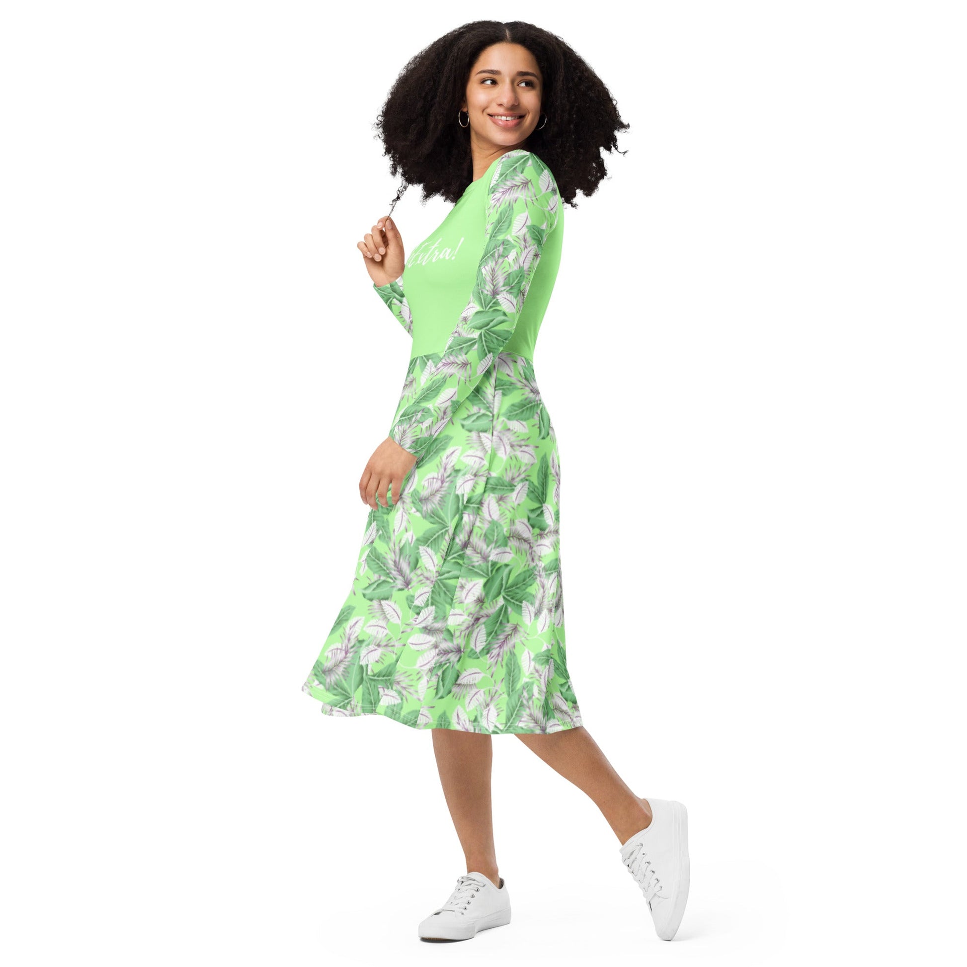 Be Extra! Fresh Spring Long Sleeve Midi Dress with Pockets Be Extra! Fresh Spring Long Sleeve Midi Dress with Pockets