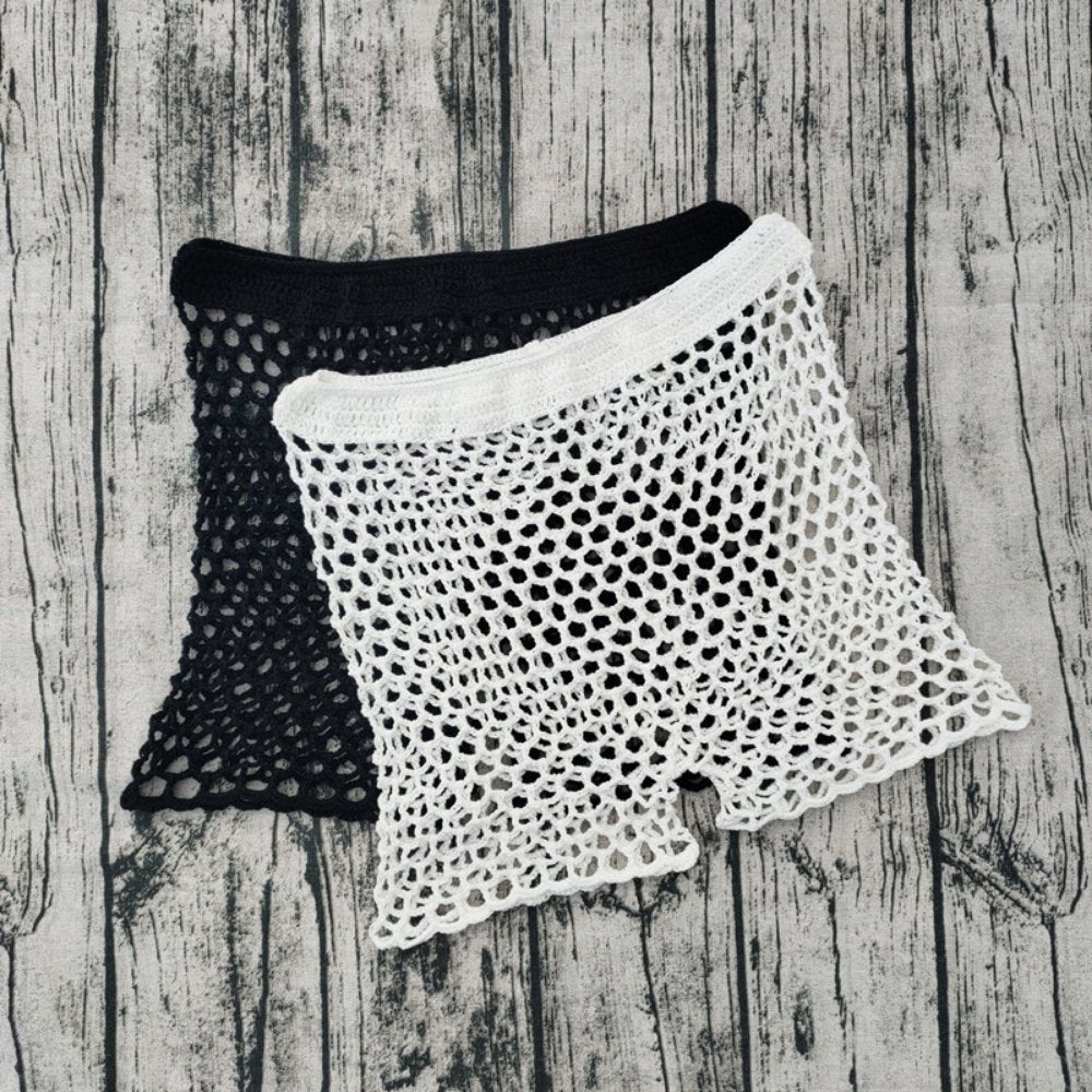 Be Extra! Handmade Crochet Net Cover Up Shorts - BeExtra! Apparel & More