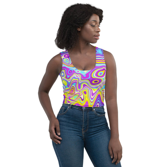 Be Extra! Trippy Glide Crop Top - BeExtra! Apparel & More
