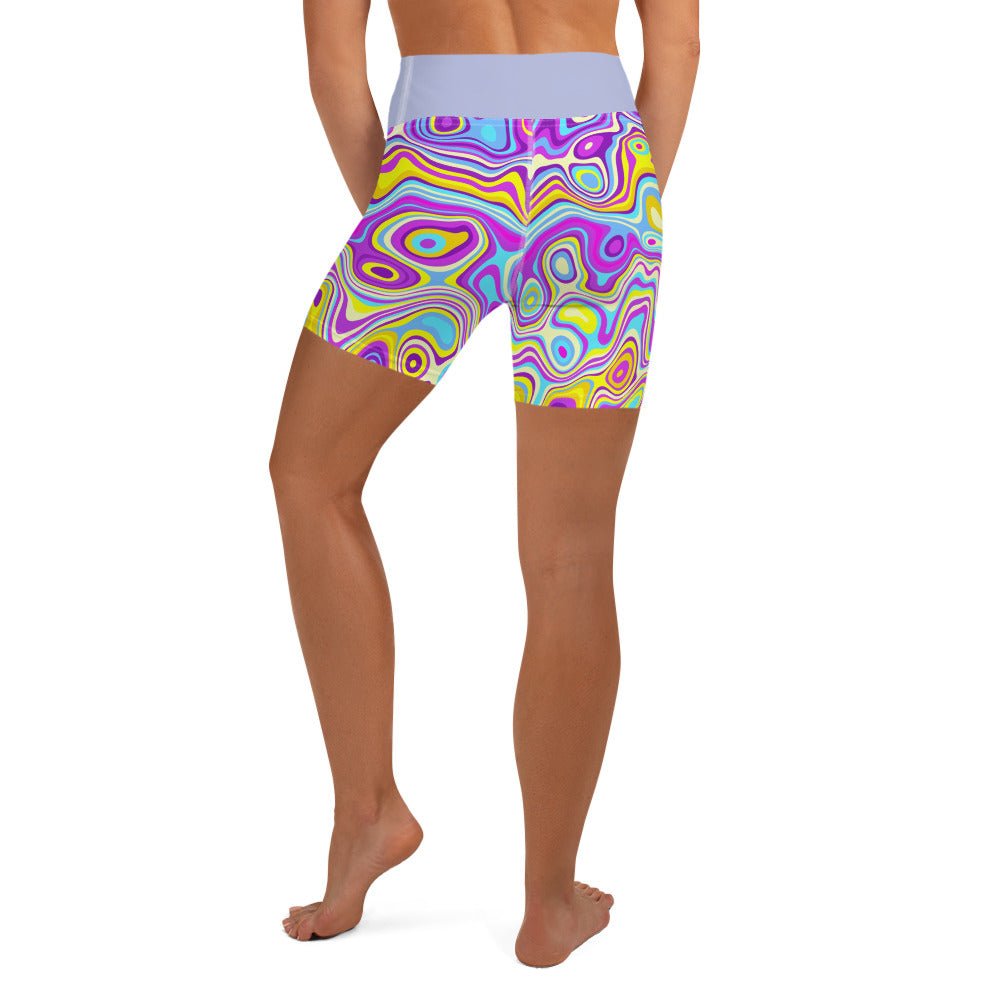 Be Extra! Trippy Glide Yoga Shorts - BeExtra! Apparel & More