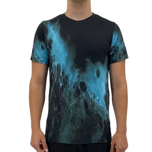 Black Blue Splash Men's T-shirt - BeExtra! Apparel & More
