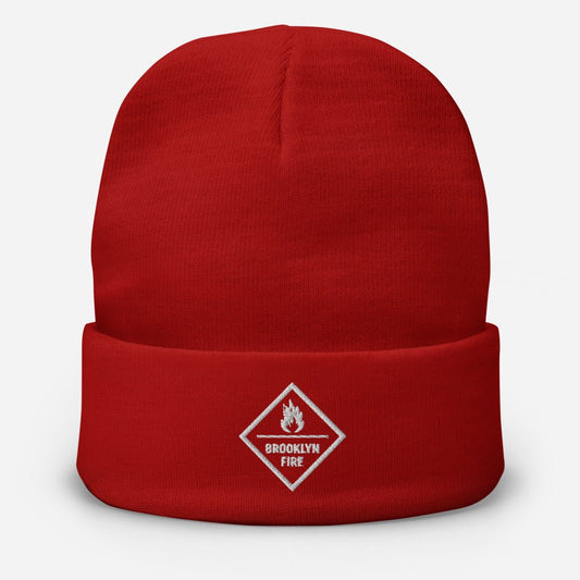 Brooklyn Fire Embroidered Beanie - BeExtra! Apparel & More