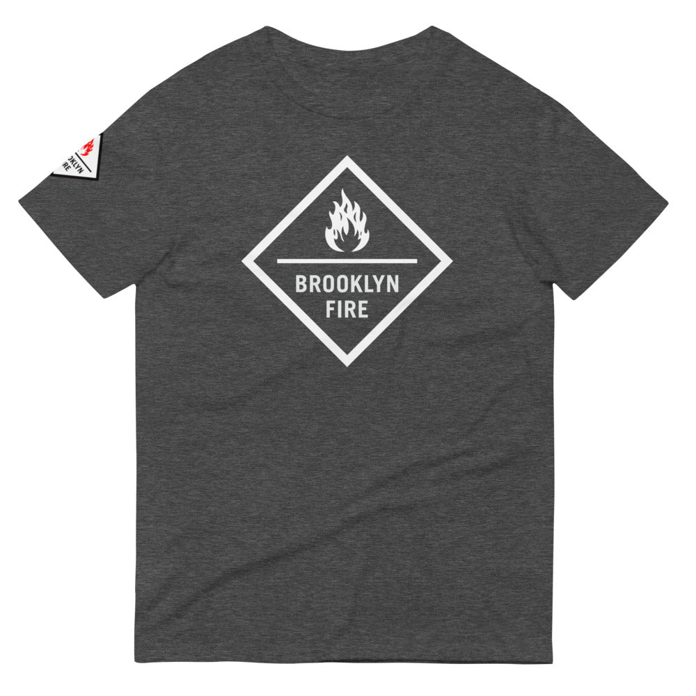 Brooklyn Fire Unisex T-Shirt w/Sleeve Print - BeExtra! Apparel & More