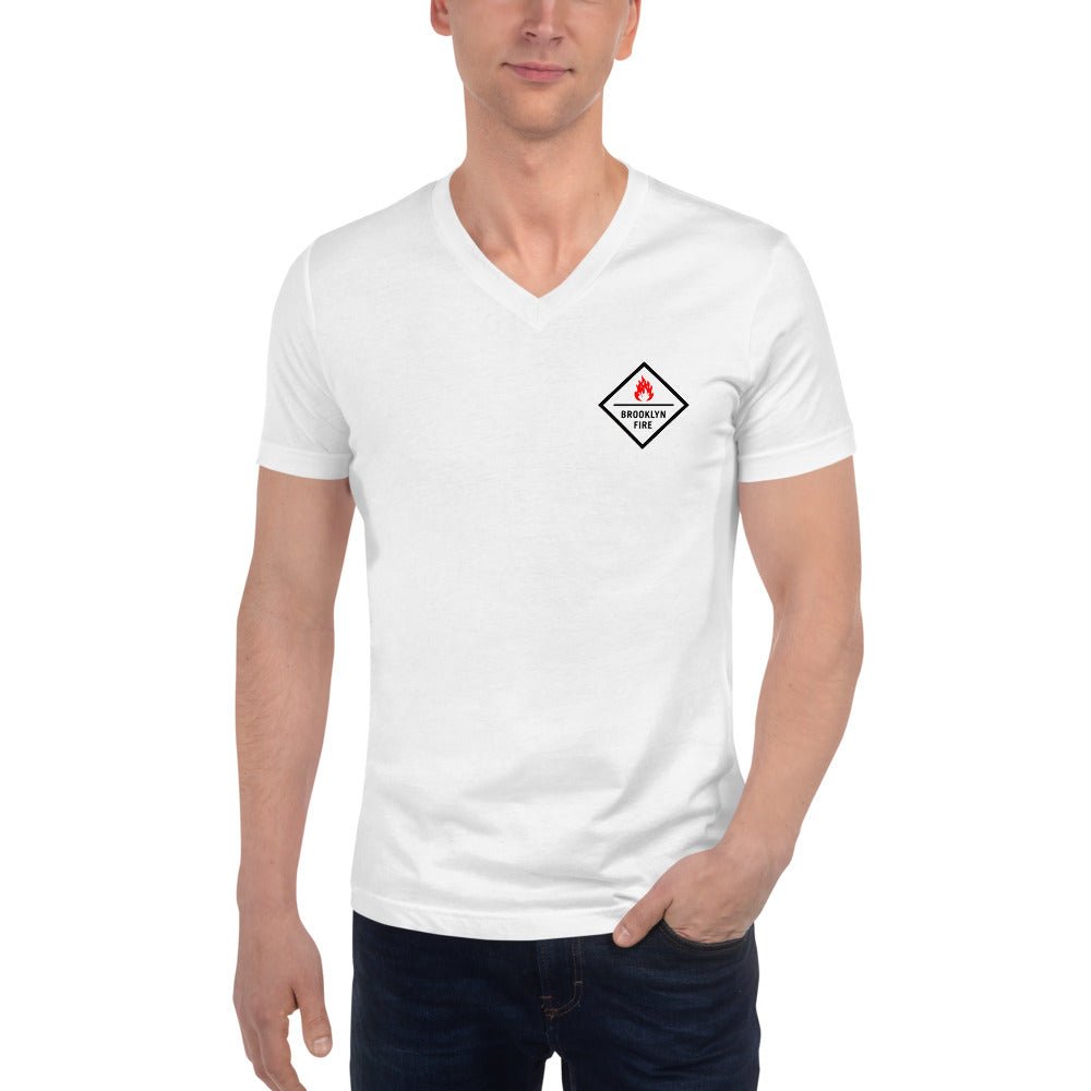 Brooklyn Fire Unisex V-Neck T-Shirt - BeExtra! Apparel & More