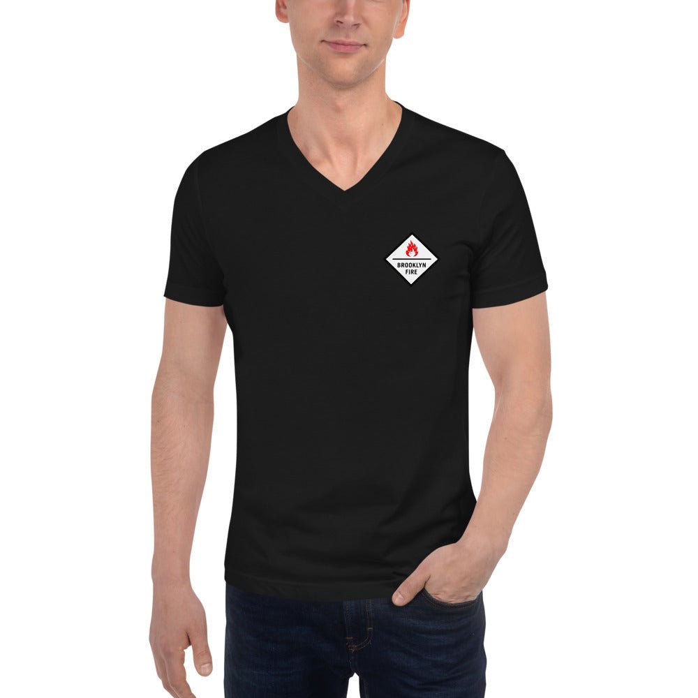 Brooklyn Fire Unisex V-Neck T-Shirt - BeExtra! Apparel & More