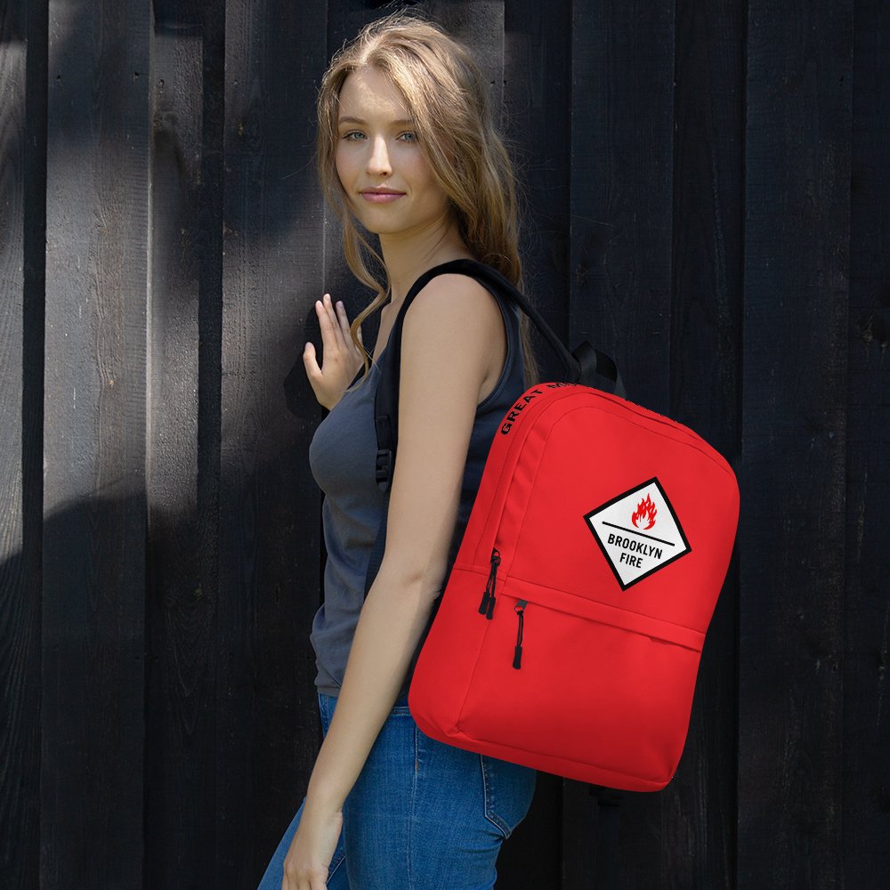 Brooklyn Fire Water Resistant Backpack - BeExtra! Apparel & More