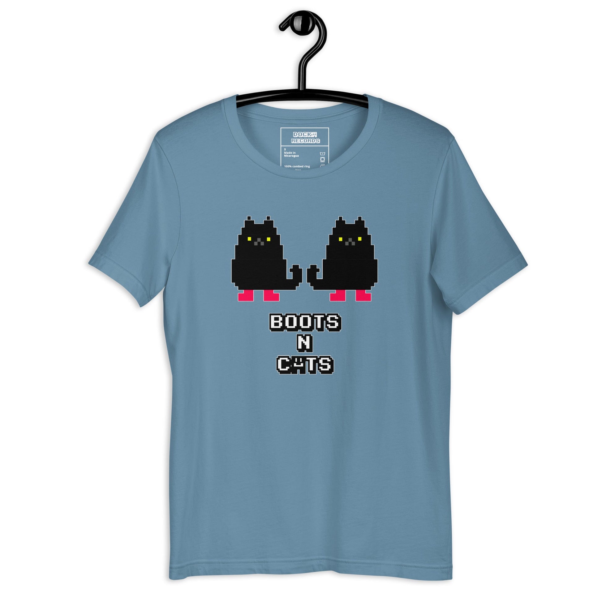 Docka Records Boots and Cats Unisex T-shirt - BeExtra! Apparel & More