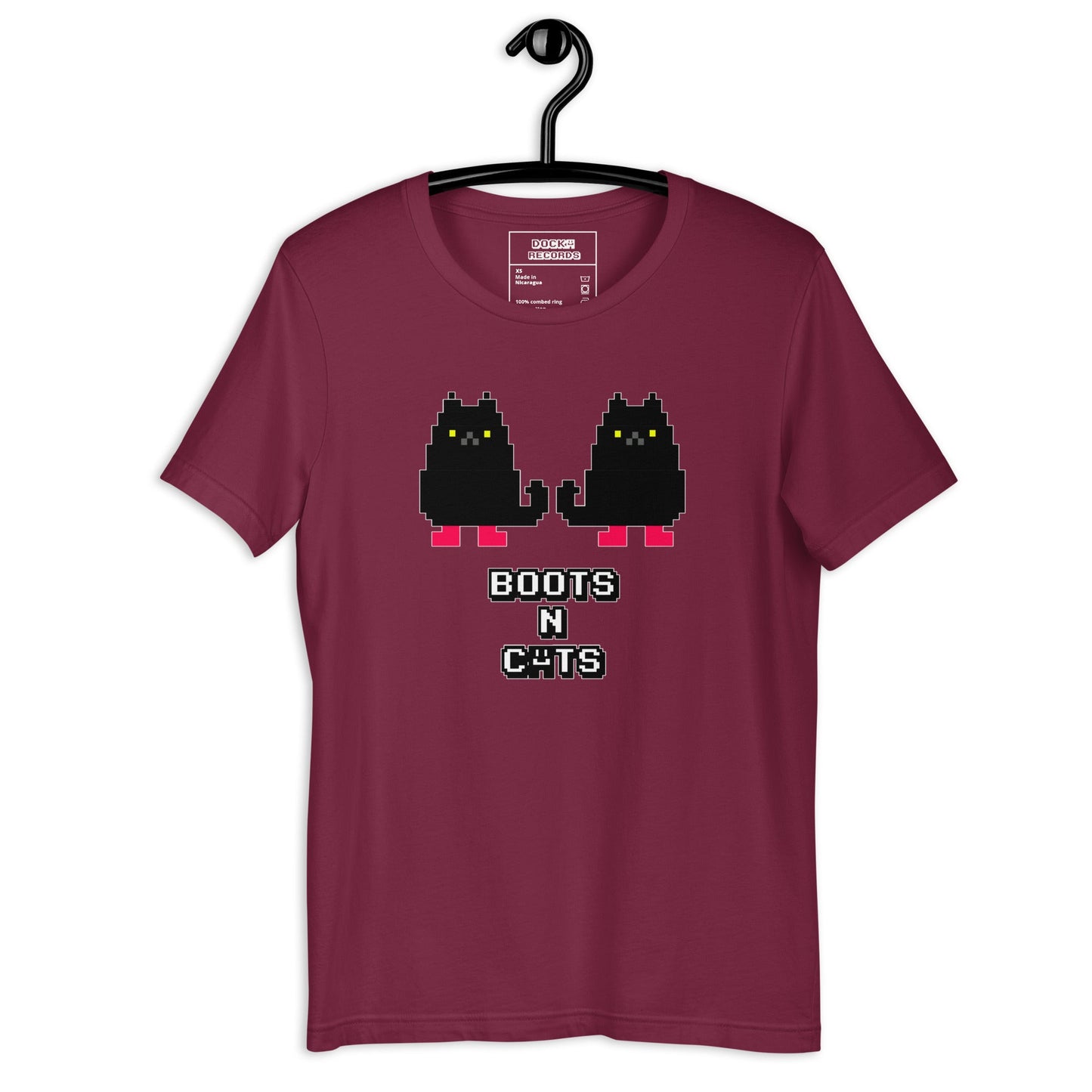 Docka Records Boots and Cats Unisex T-shirt - BeExtra! Apparel & More