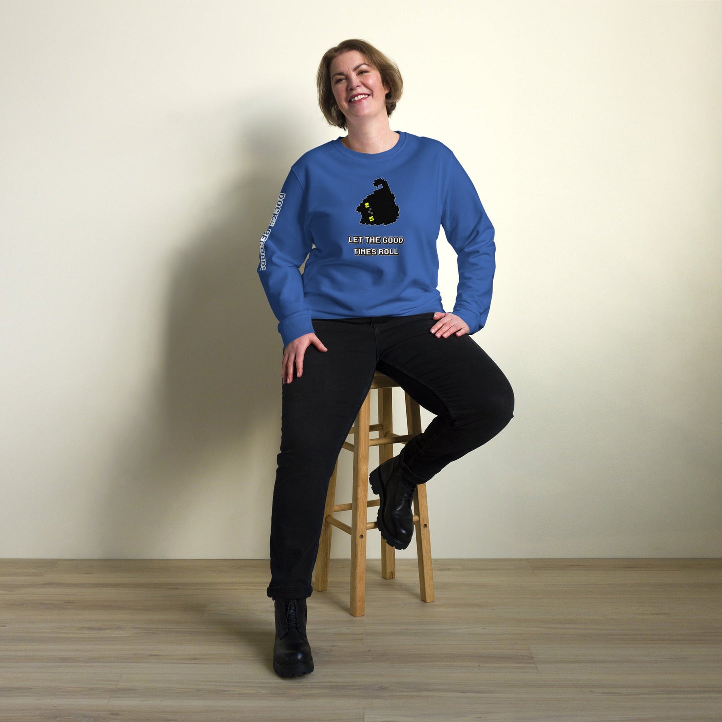 Docka Records Let the Good Times Roll Unisex Organic Sweatshirt - BeExtra! Apparel & More