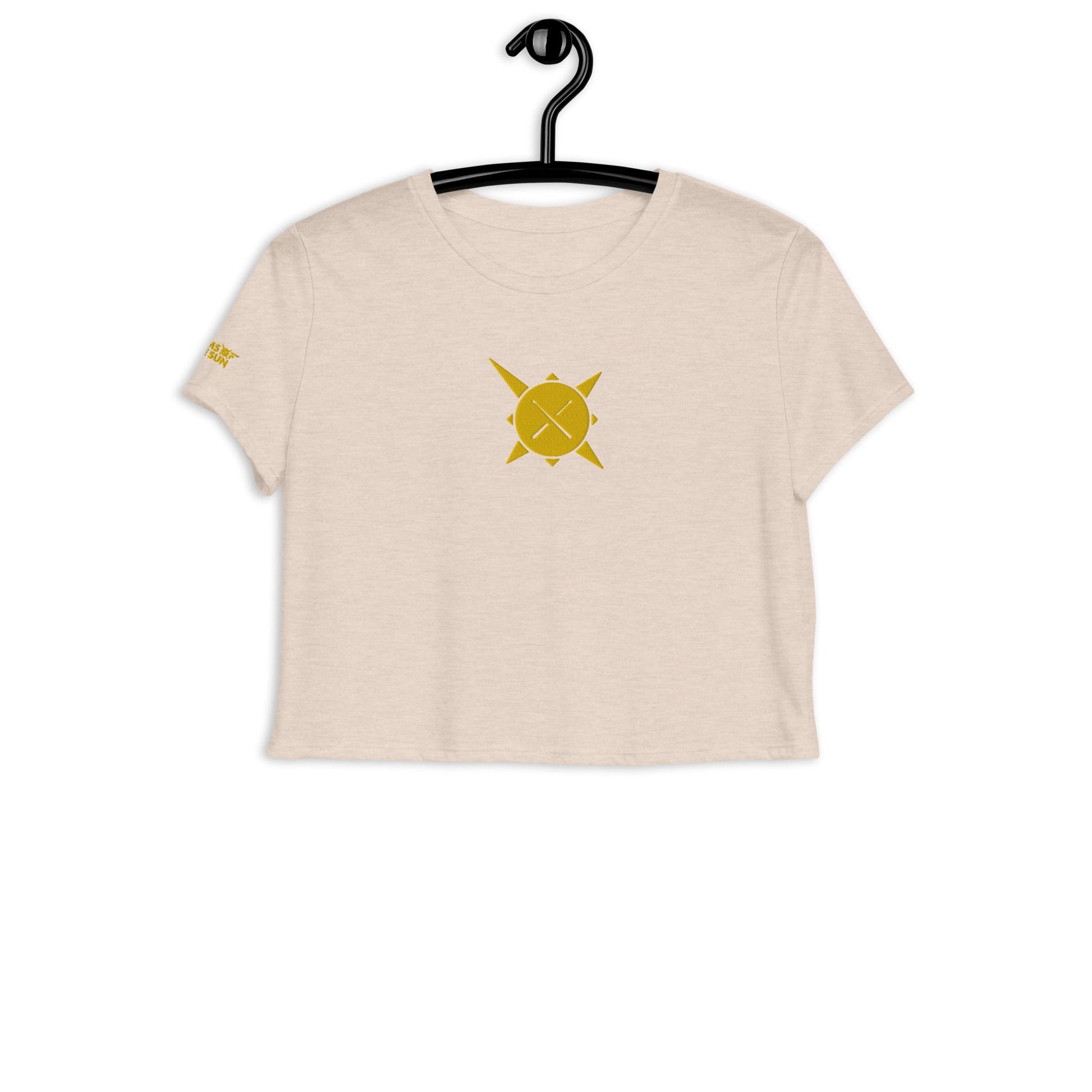 Drums of the Sun Embroidered Crop Tee - BeExtra! Apparel & More
