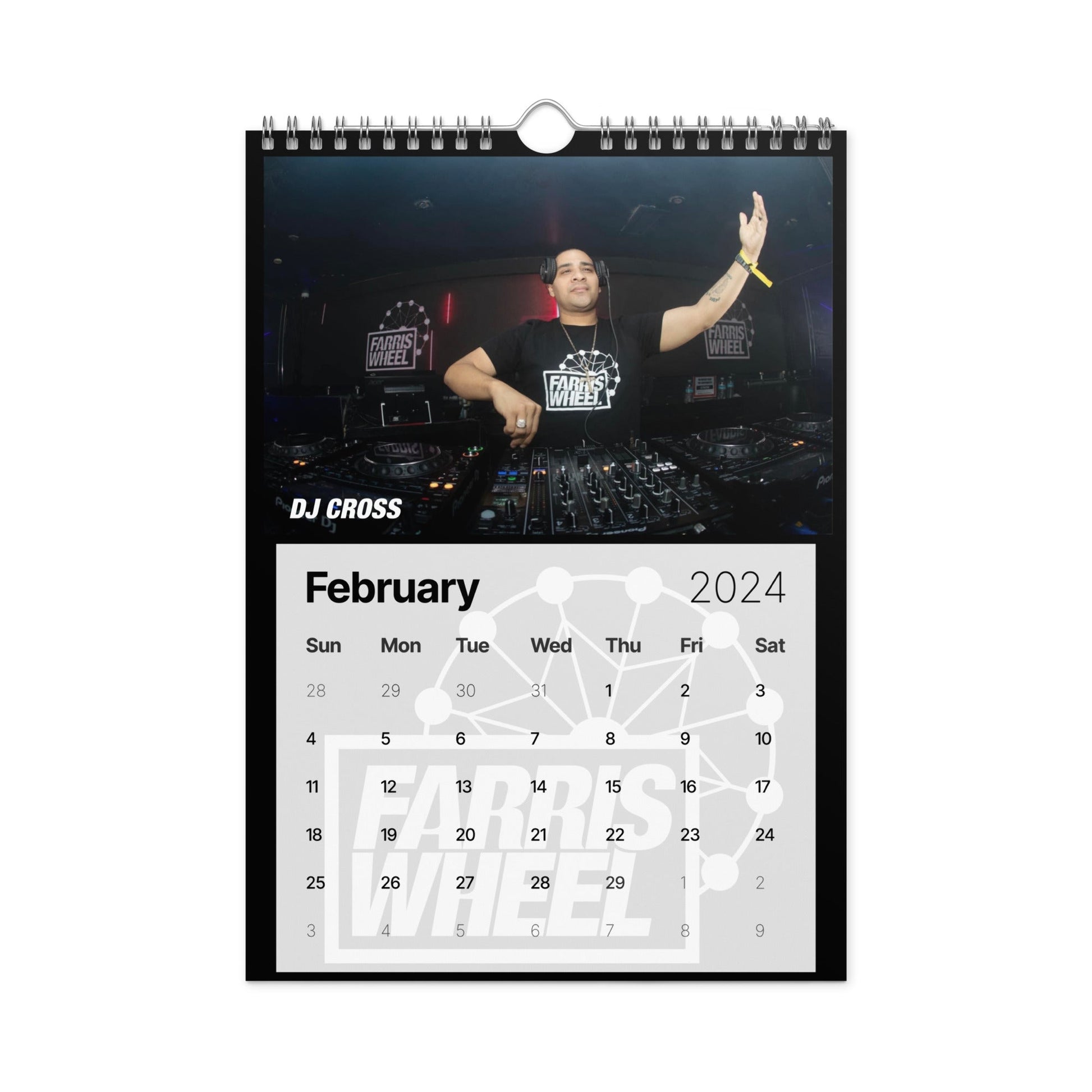 Farris Wheel 2024 Wall Calendar - BeExtra! Apparel & More