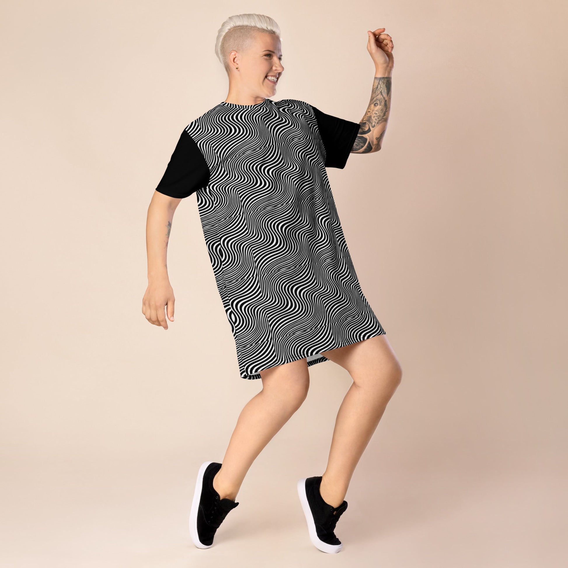 Farris Wheel Limited T-Shirt Dress - BeExtra! Apparel & More