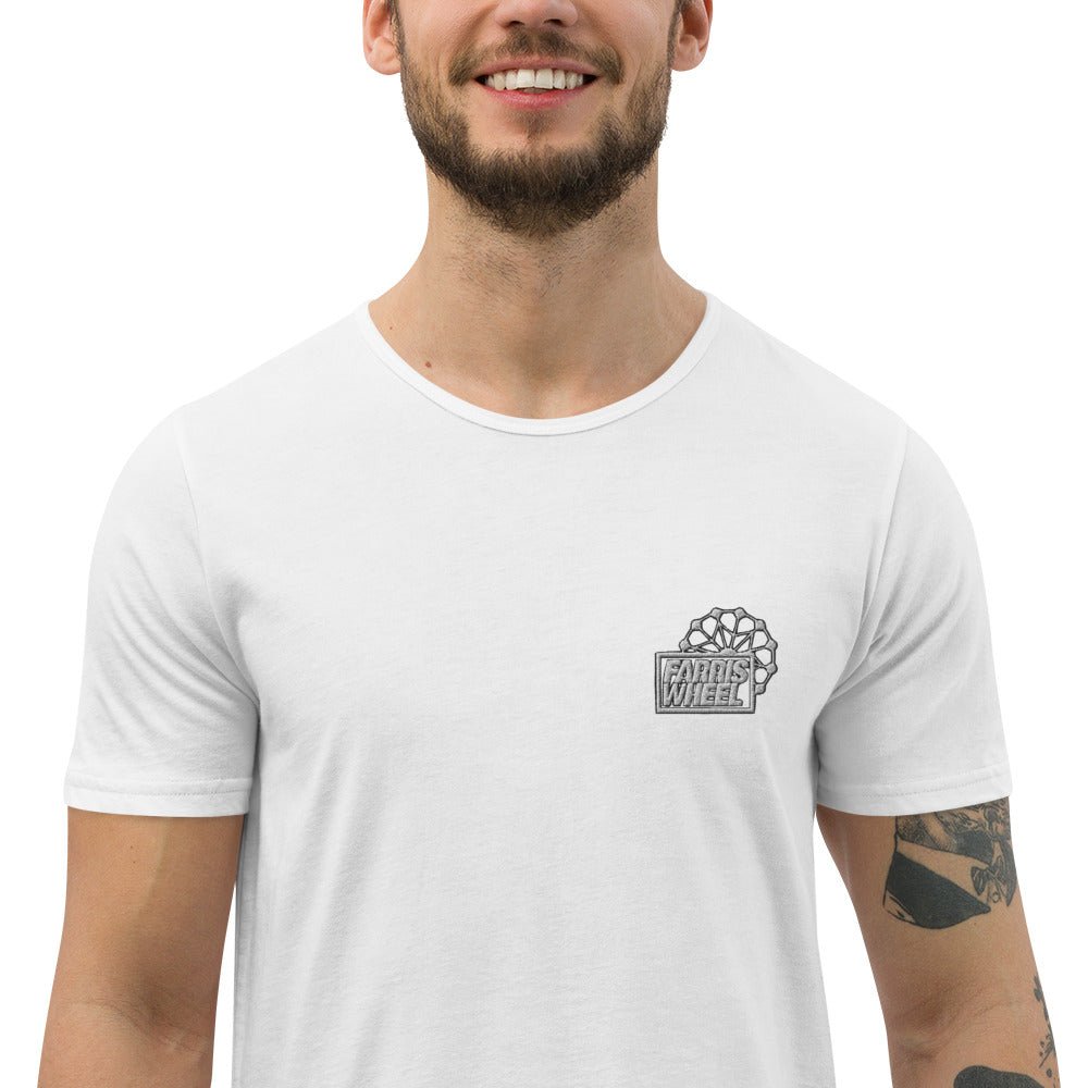 Farris Wheel Men's Curved Hem T-Shirt - BeExtra! Apparel & More